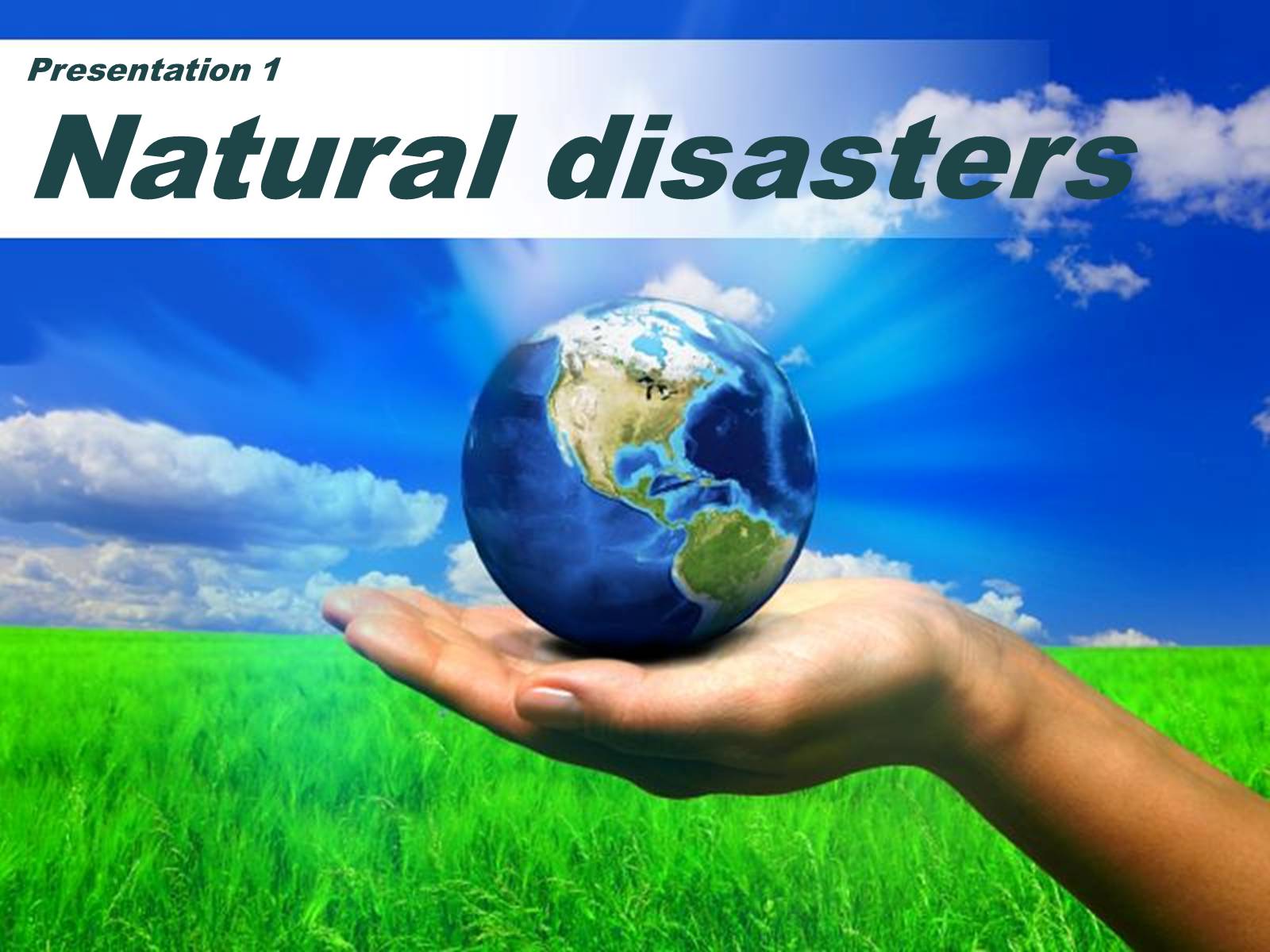 Презентація на тему «Природні катастрофи» (варіант 2)
