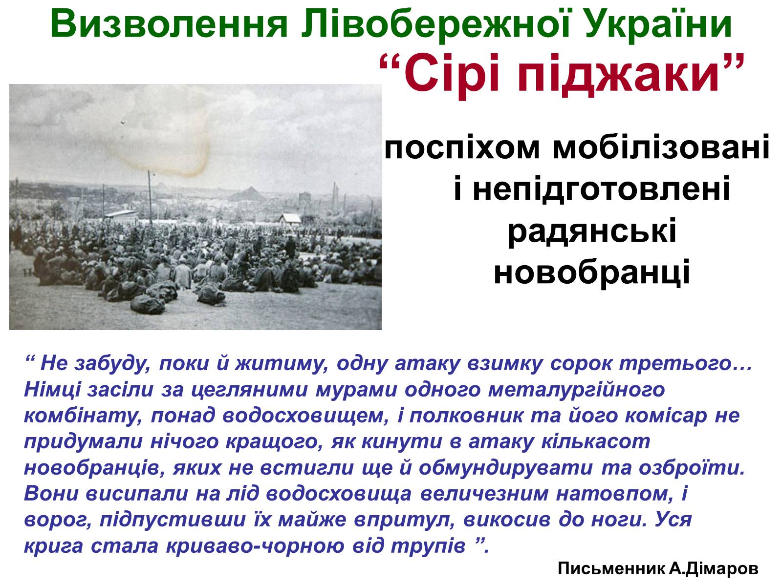 Презентація на тему «Визволення України від нацистських загарбників» - Слайд #11