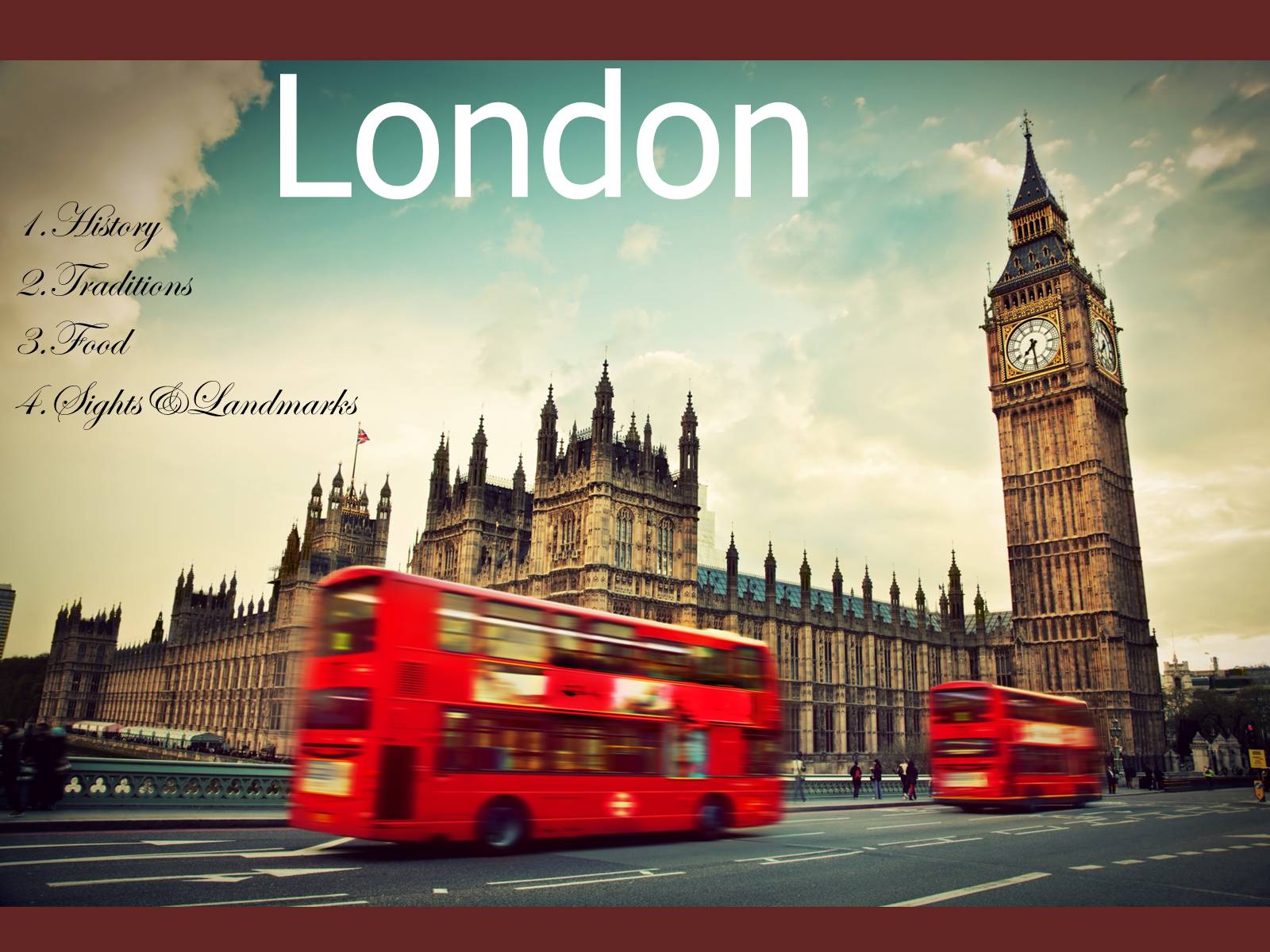 Презентація на тему «London» (варіант 13) - Слайд #1