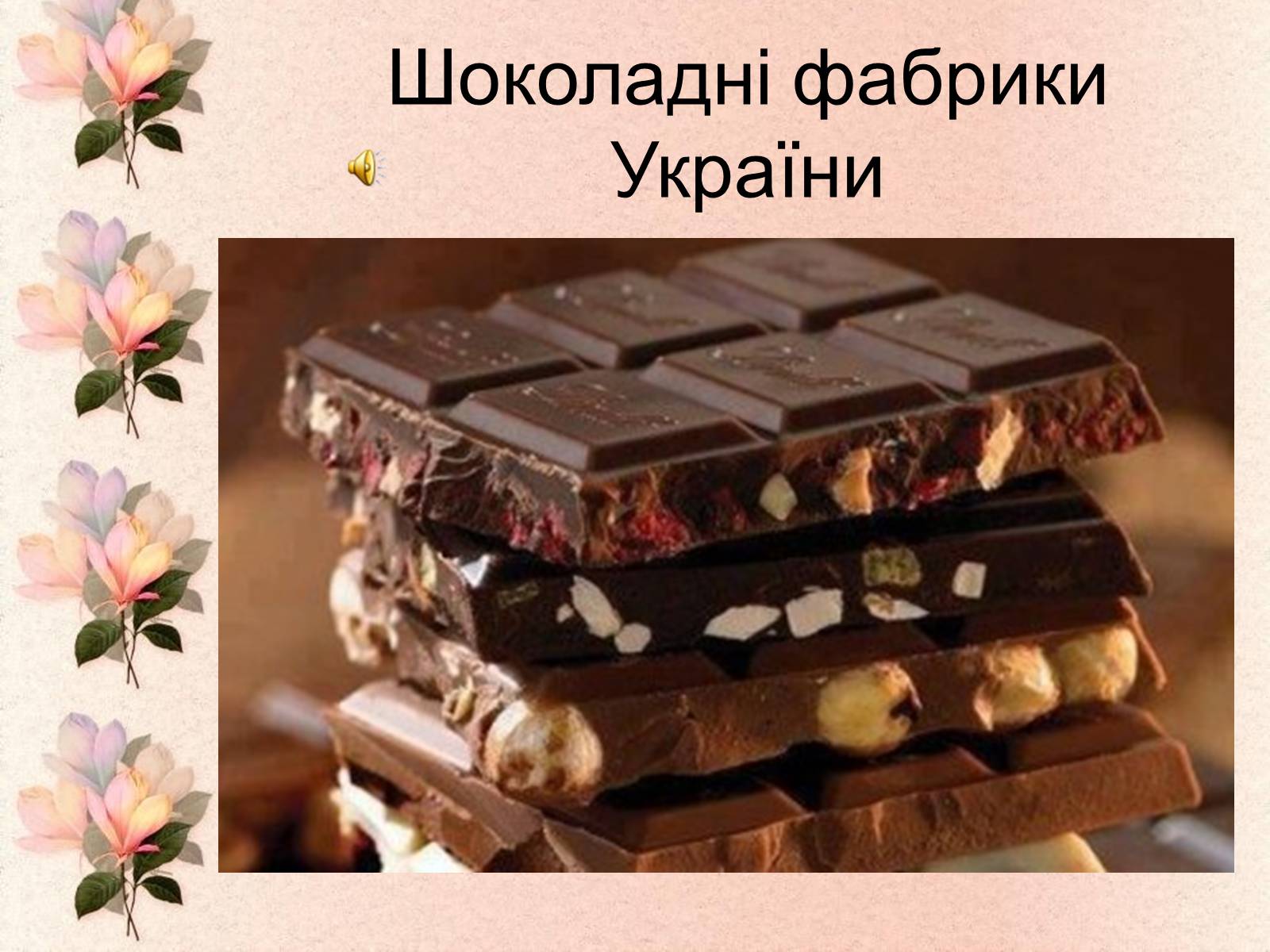 Презентація на тему «Шоколадні фабрики України» - Слайд #1