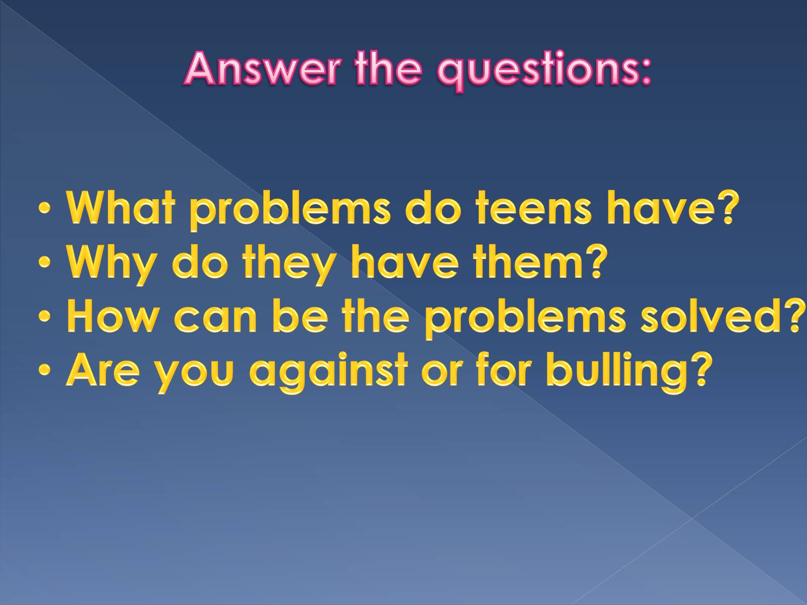 Презентація на тему «Prooblems of youth» - Слайд #6