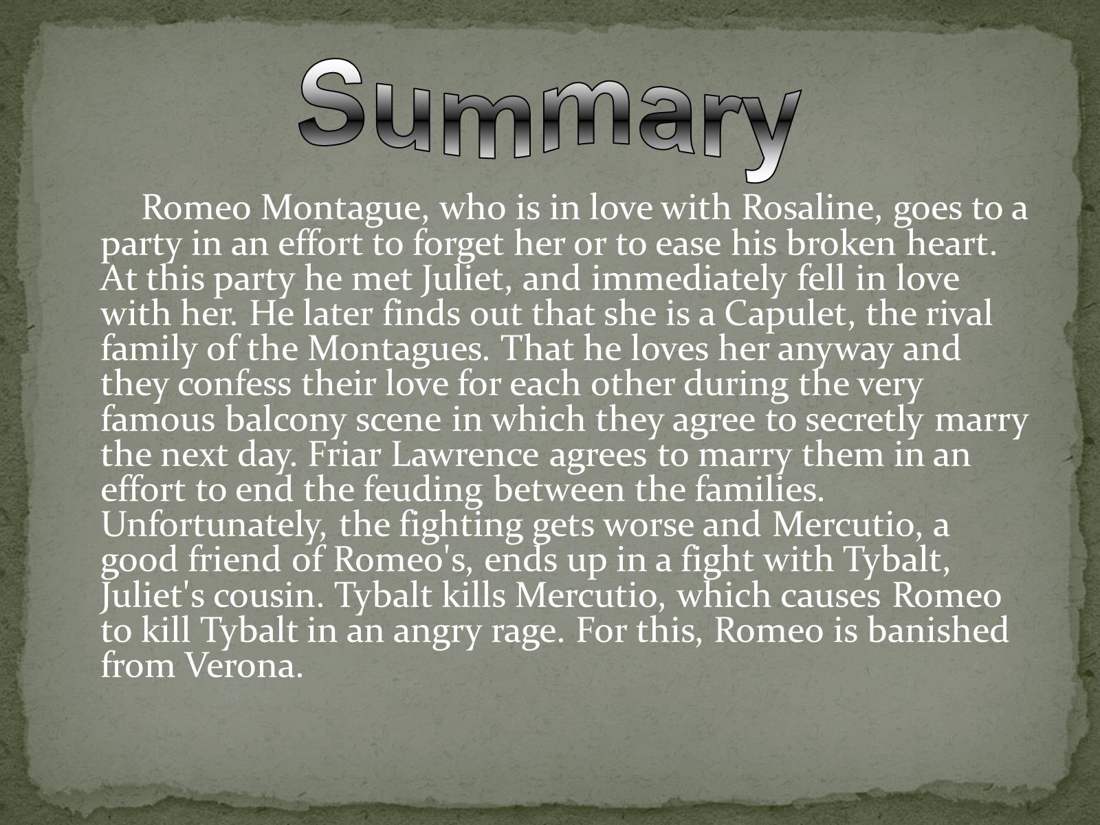 Презентація на тему «Romeo and Juliet» - Слайд #6