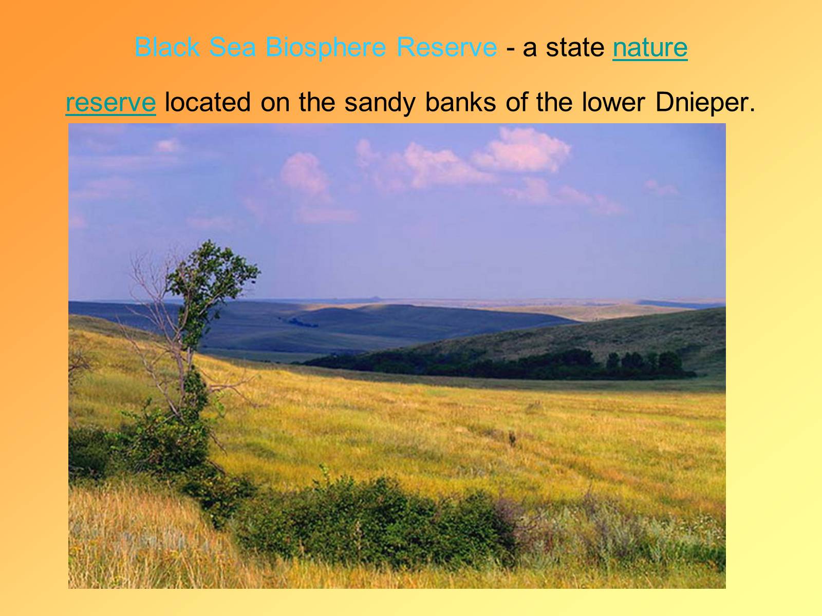 Презентація на тему «Black Sea Biosphere Reserve» - Слайд #2