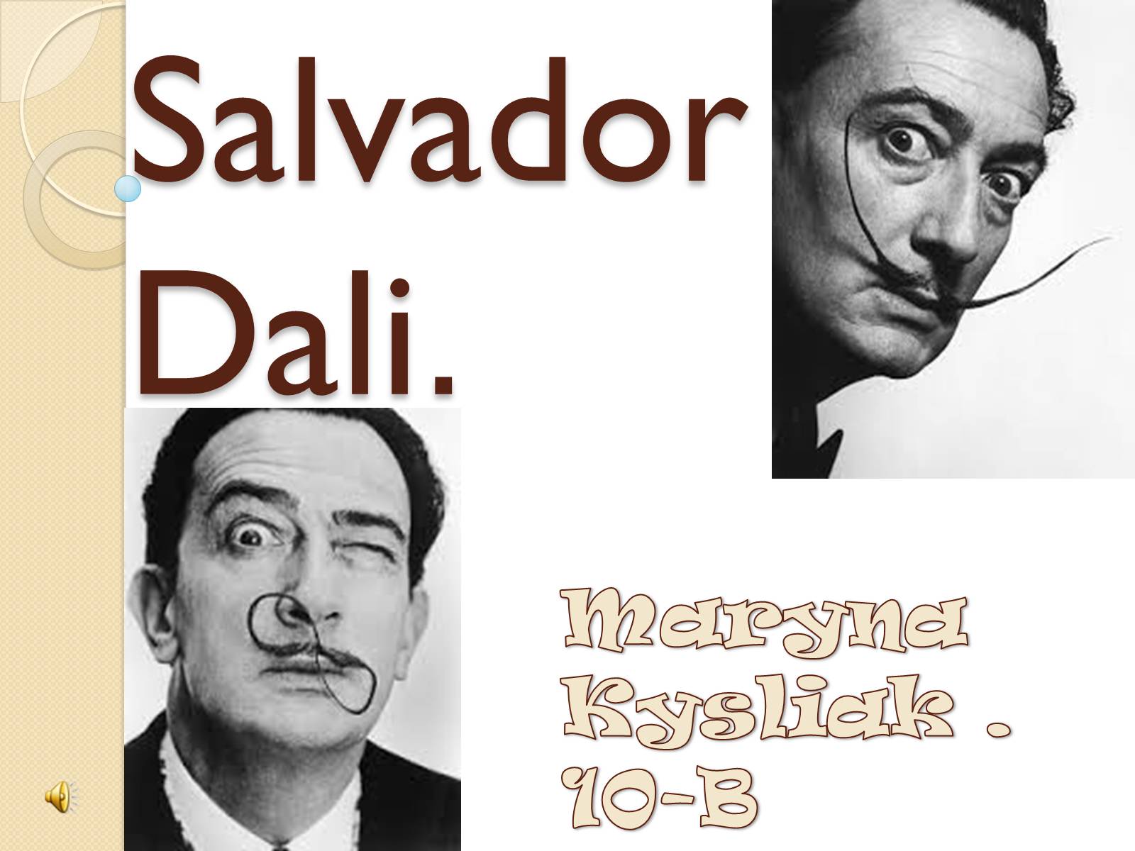 Презентація на тему «Сальвадор Далі» (варіант 19) - Слайд #1