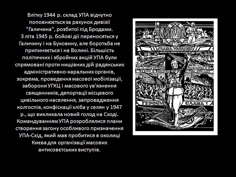 Презентація на тему «Діяльність та структура Української повстанської армії» - Слайд #13