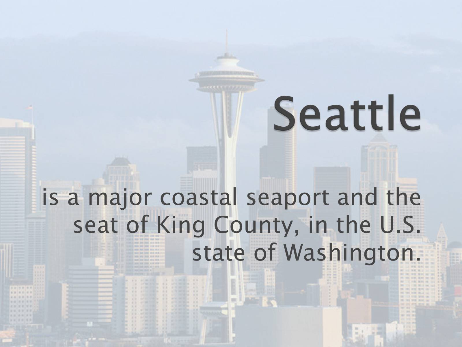 Презентація на тему «Seattle» (варіант 1) - Слайд #2