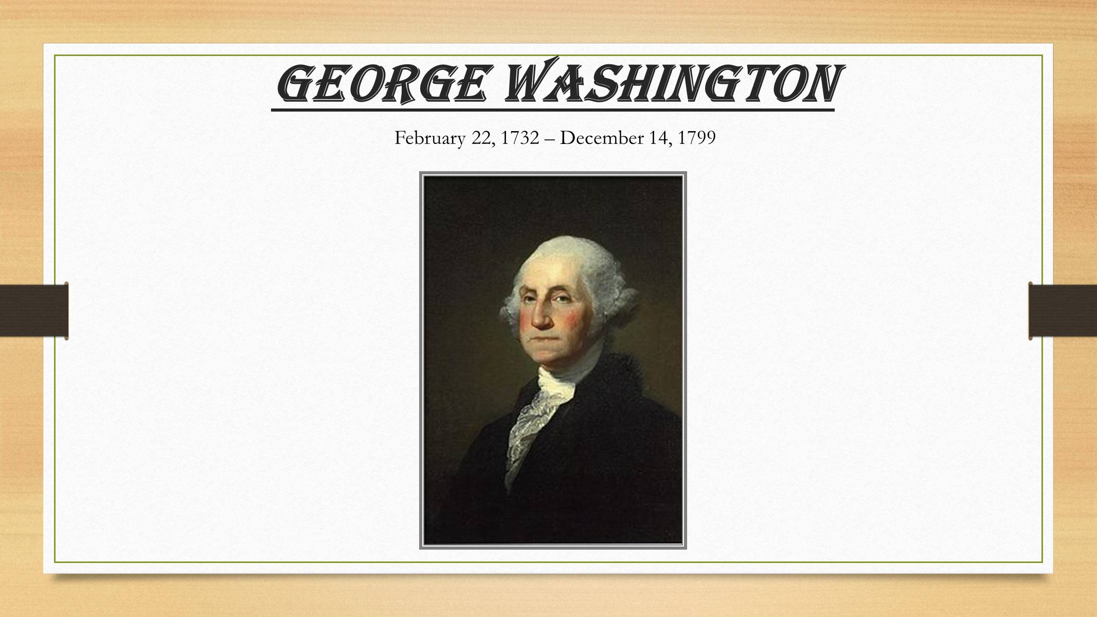 Презентація на тему «George Washington» (варіант 2) - Слайд #1