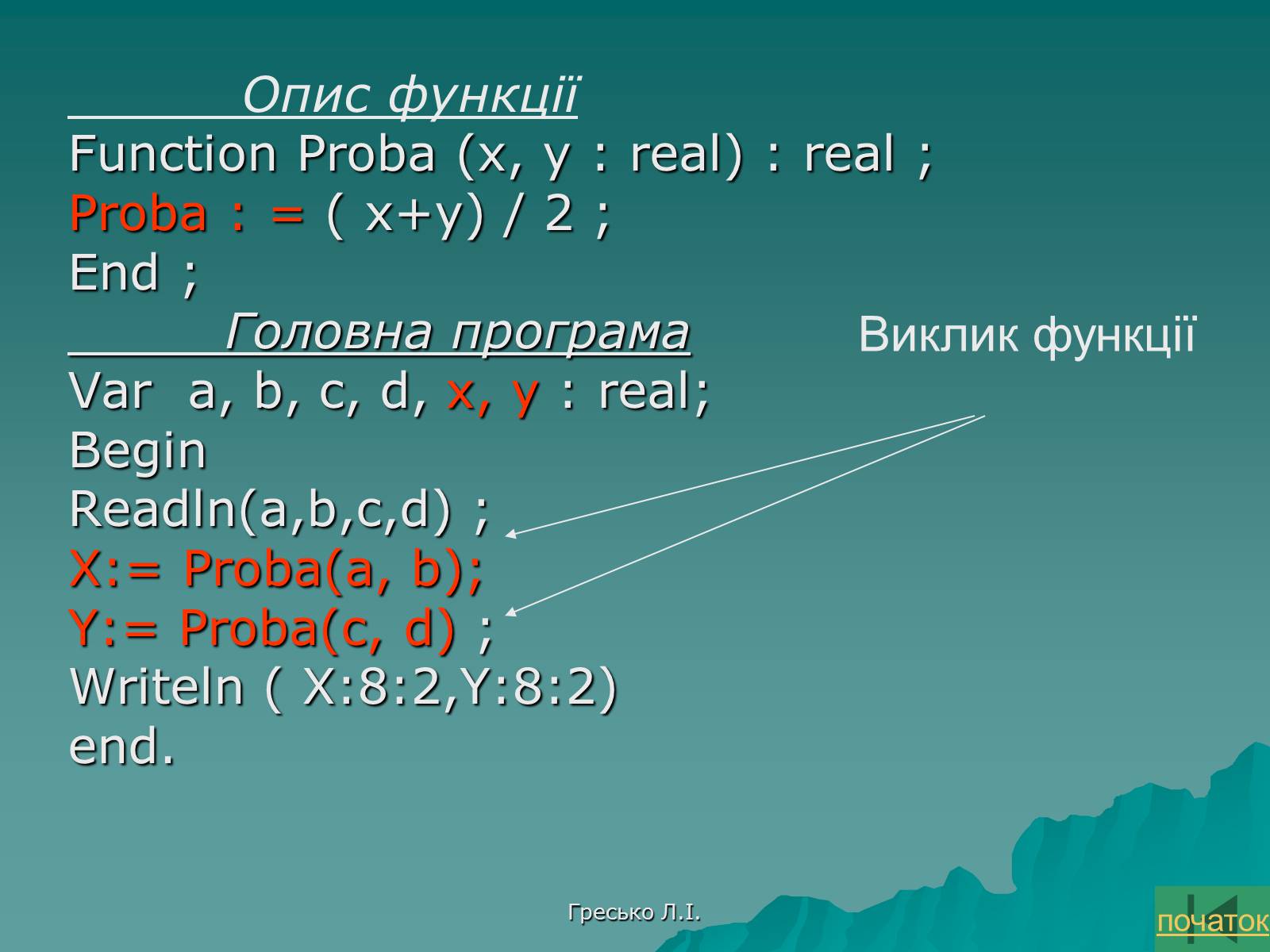 Презентація на тему «Підпрограми-функції» - Слайд #6