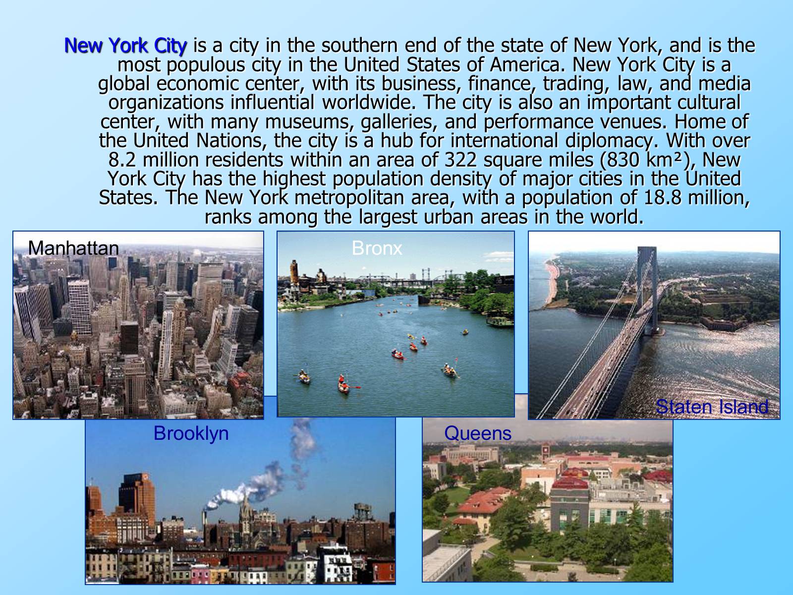 New york is one of the largest cities in the world with a population фото 39