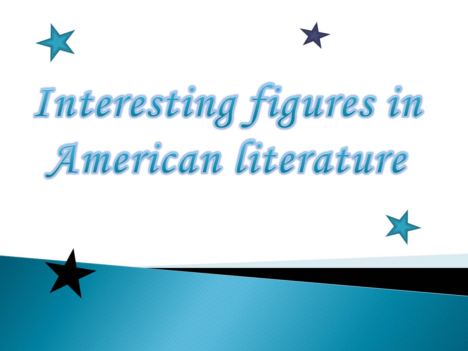 Презентація на тему «Interesting figures in American literature» - Слайд #1