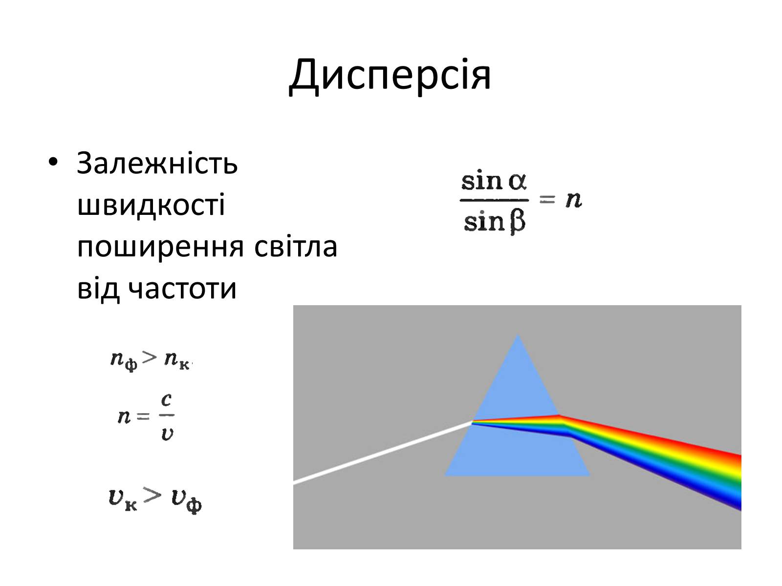 Презентація на тему «Поляризація світла. Дисперсія. Спектроскоп» - Слайд #9
