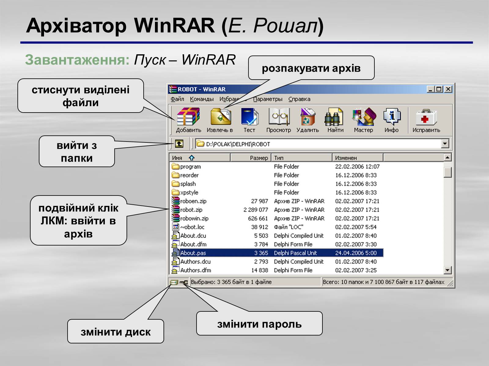 Возможности программы WINRAR