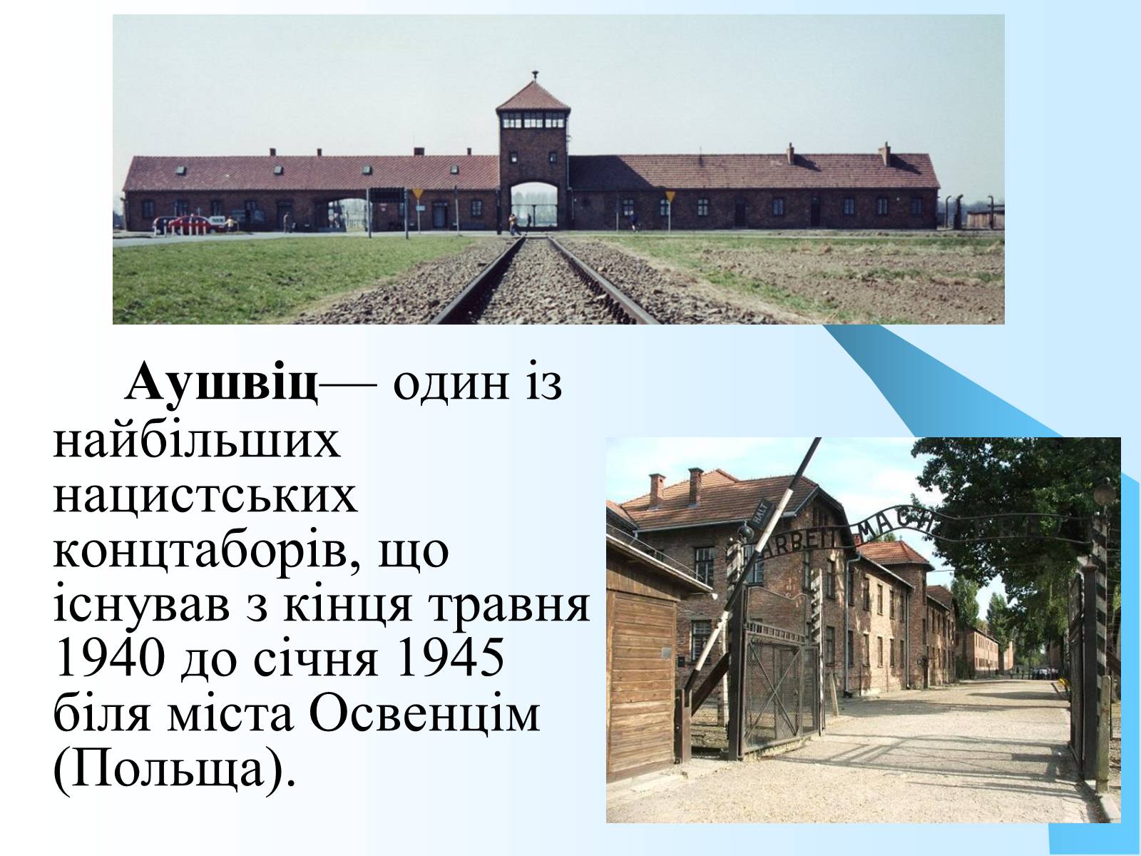 Презентація на тему «Нацистський концтабір Аушвіц» - Слайд #2