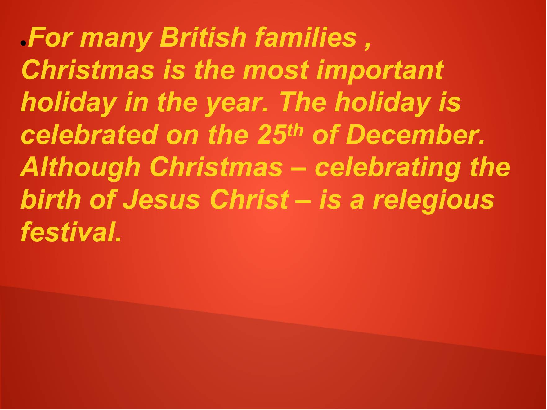 Презентація на тему «Christmas in Greate Britain» - Слайд #2