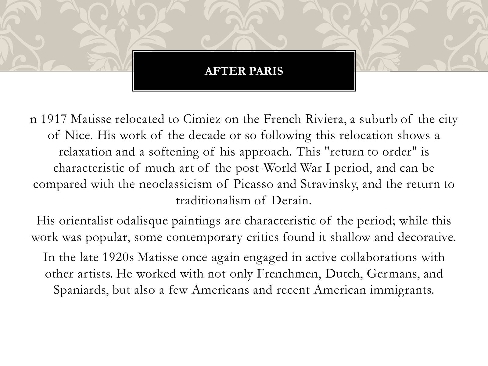 Презентація на тему «Henri Matisse» - Слайд #20