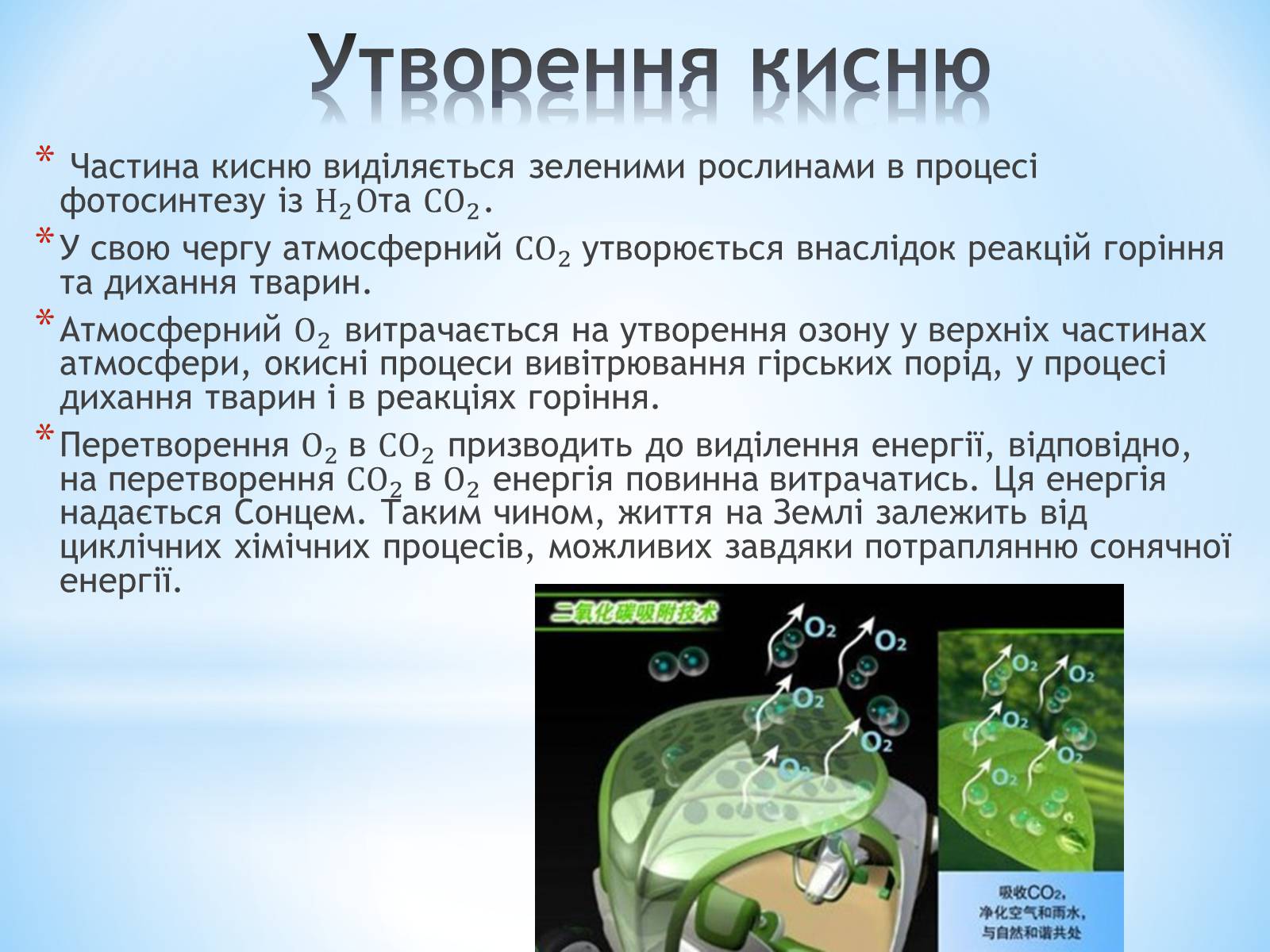 Презентація на тему «Колообіг Оксигену в природі» - Слайд #4