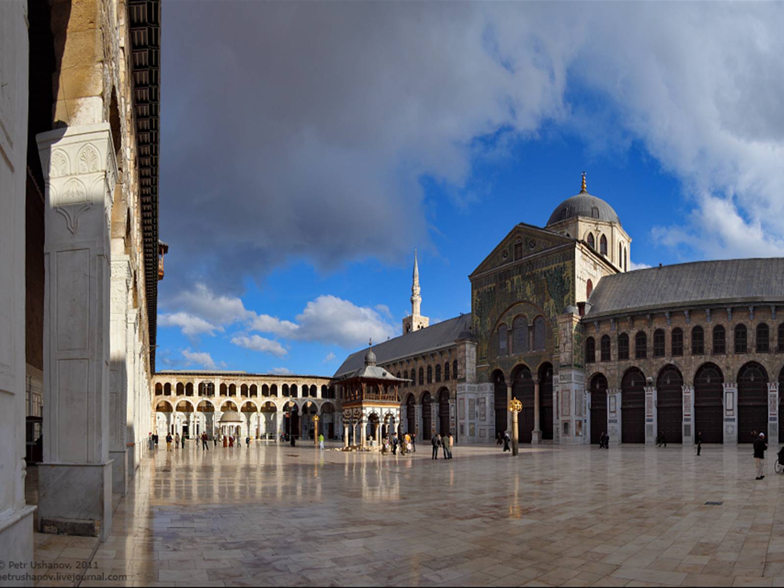 Мечеть Омейядов в Дамаске сверху