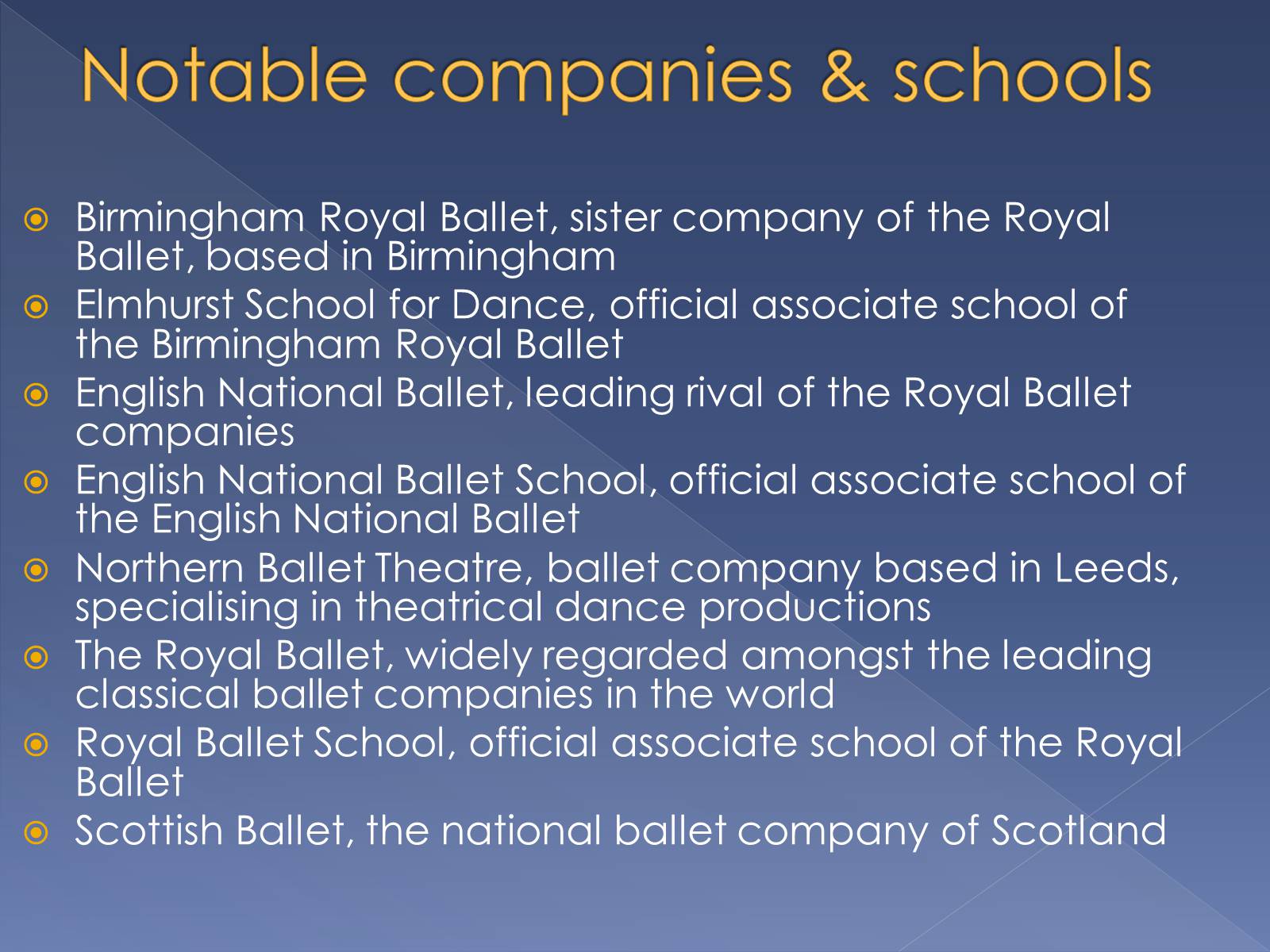 Презентація на тему «The history of British ballet» - Слайд #8