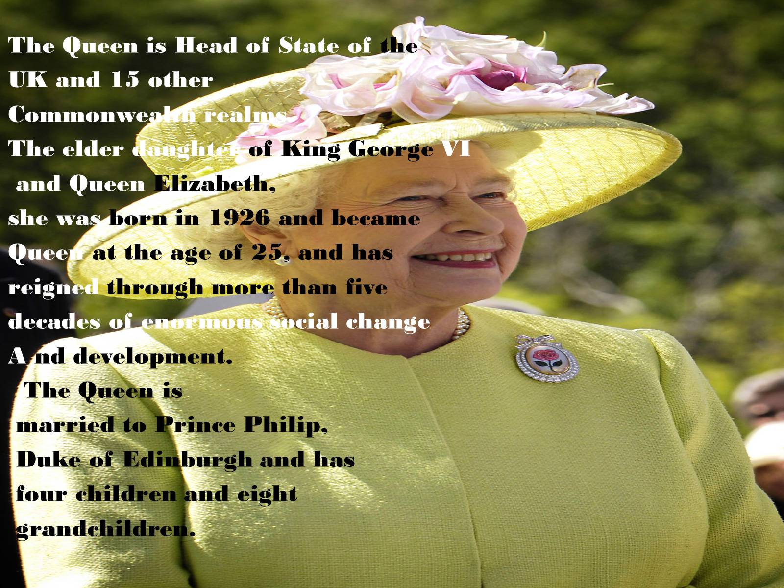 Презентація на тему «Her Majesty The Queen Elizabeth II» - Слайд #2