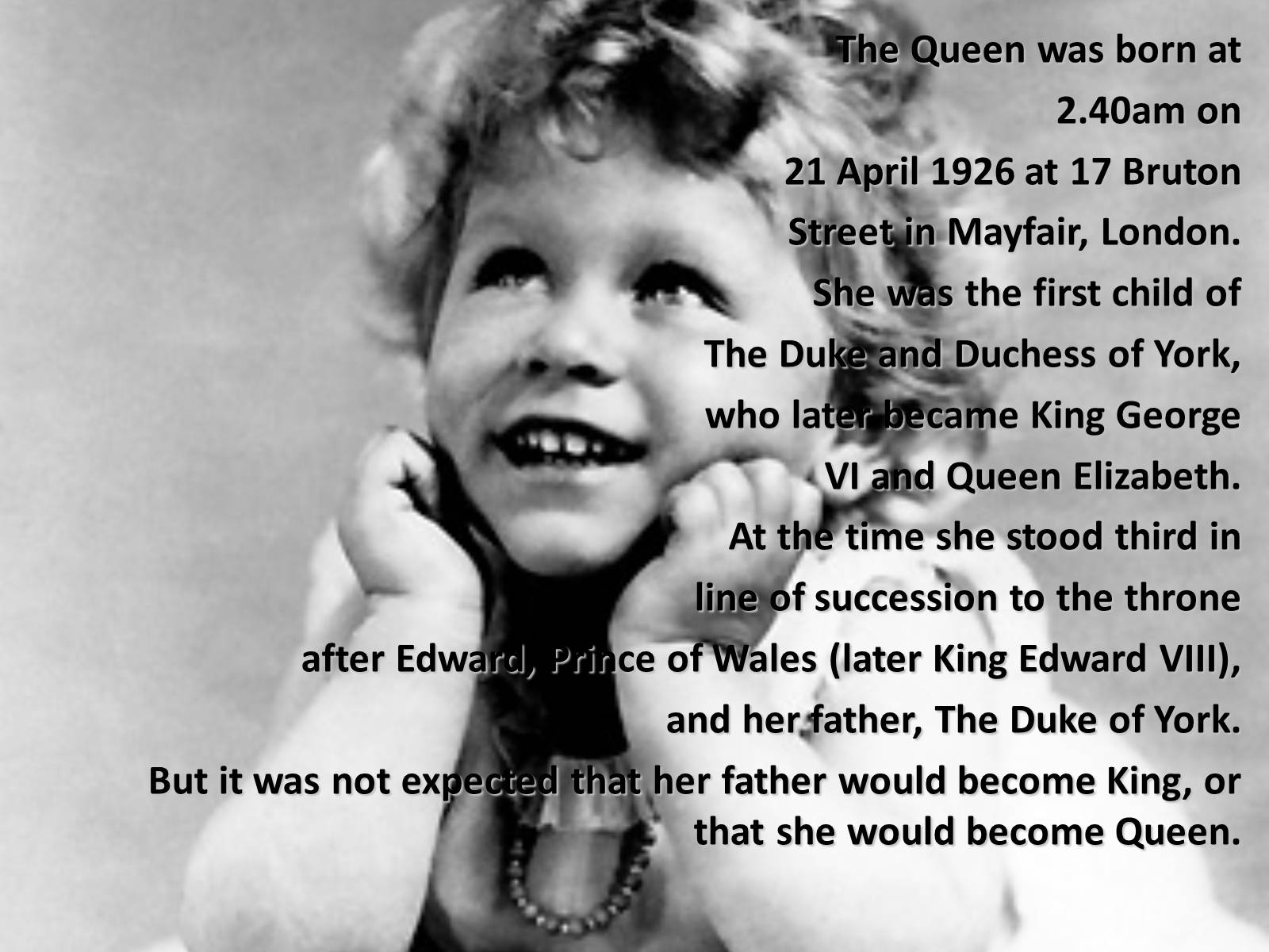 Презентація на тему «Her Majesty The Queen Elizabeth II» - Слайд #3