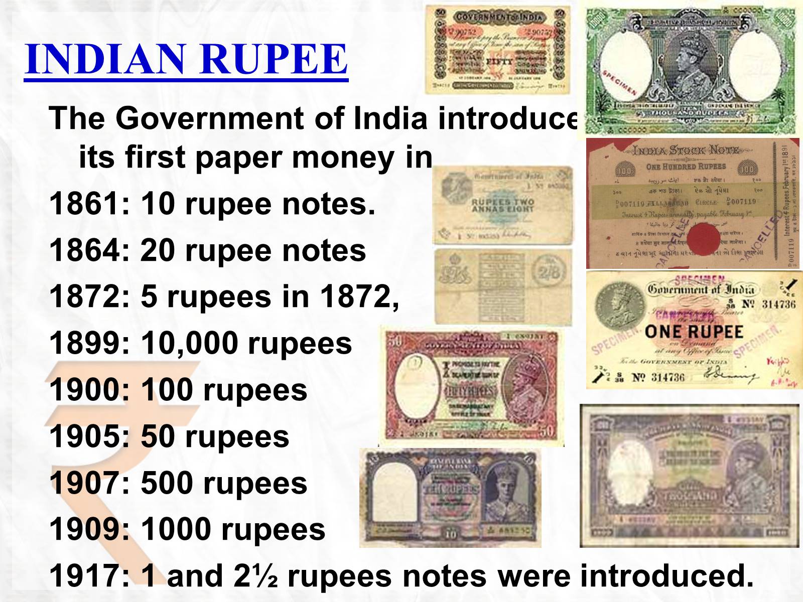 Презентація на тему «Rupee» - Слайд #5