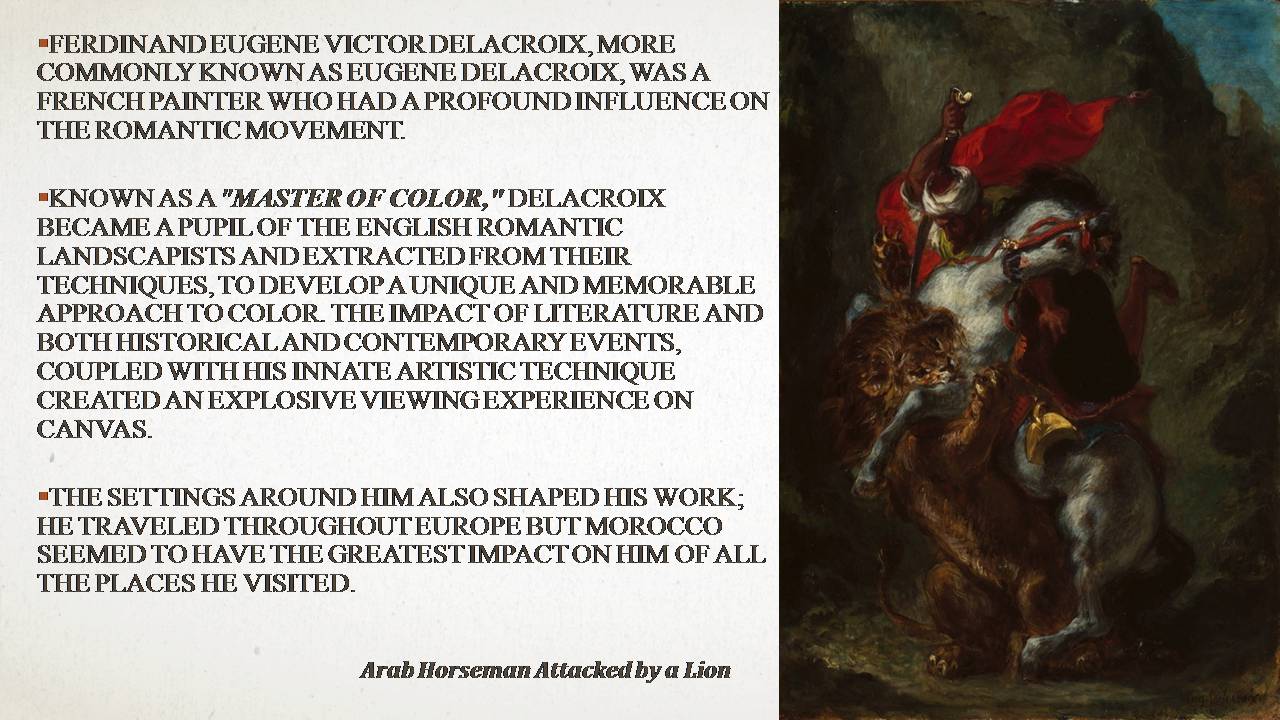 Презентація на тему «Ferdinand Victor Eugene Delacroix» - Слайд #2