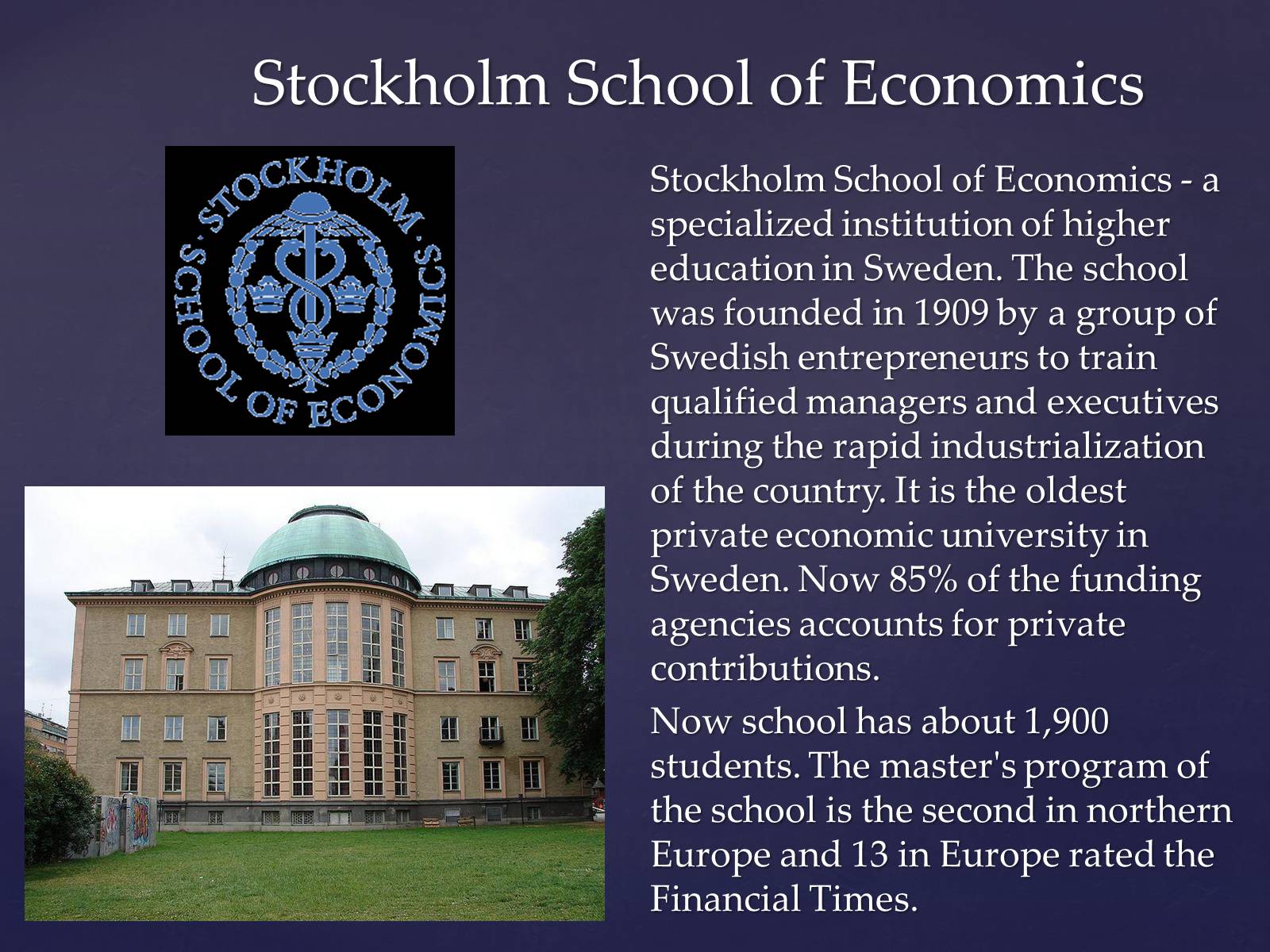 Презентація на тему «Life and education of my peers in Sweden» - Слайд #9