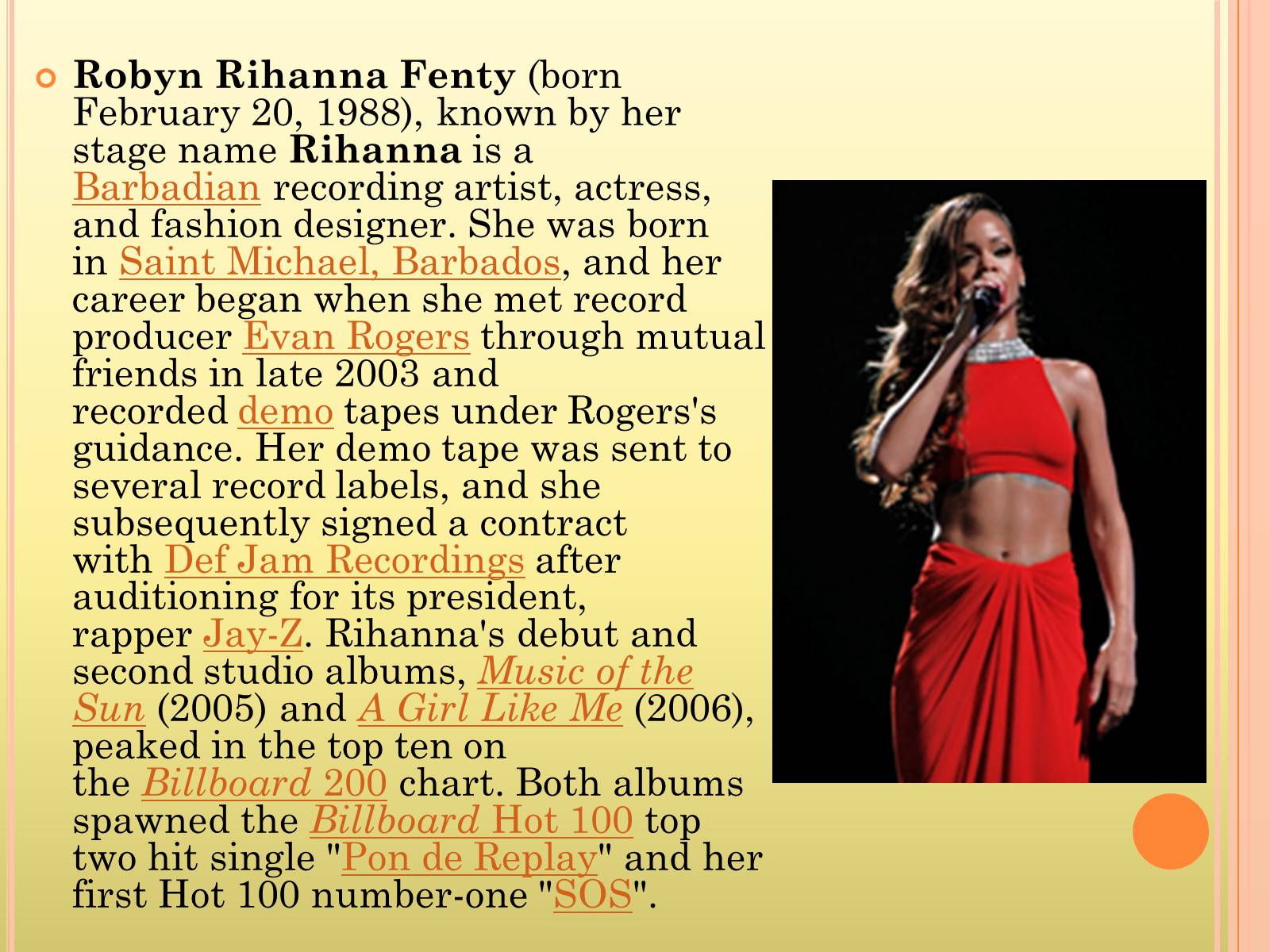Презентація на тему «Rihanna» - Слайд #2