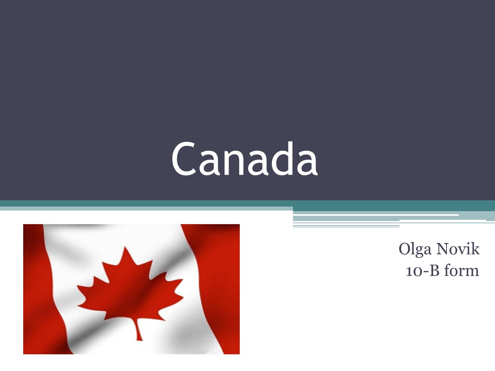 Презентація на тему «Canada» (варіант 12) - Слайд #1