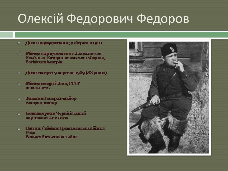 Презентація на тему «Радянський партизанський рух на території України» (варіант 2) - Слайд #15