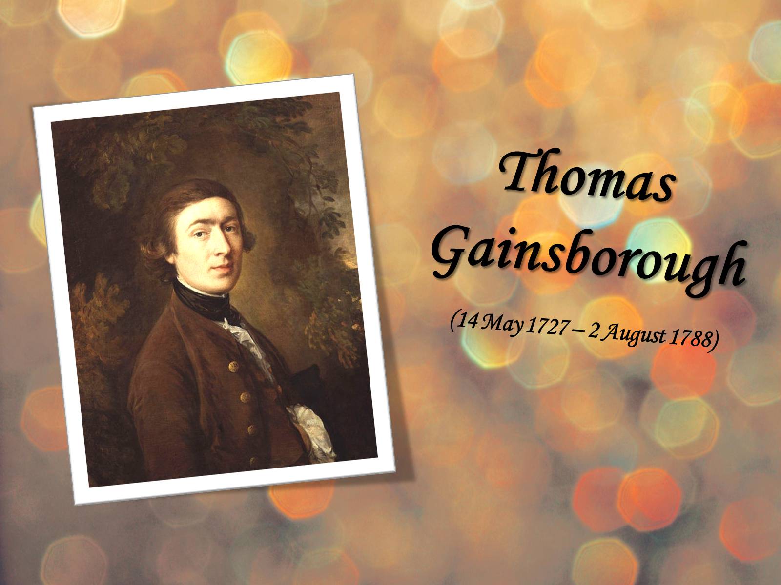Презентація на тему «Thomas Gainsborough» (варіант 4) - Слайд #1