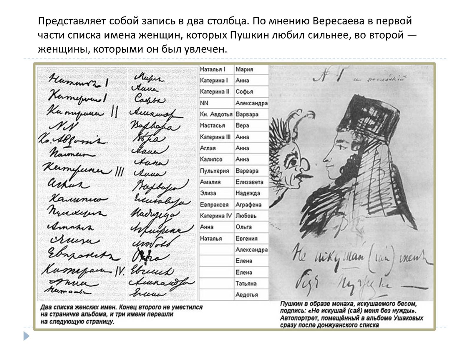 Пушкин Донжуанский список
