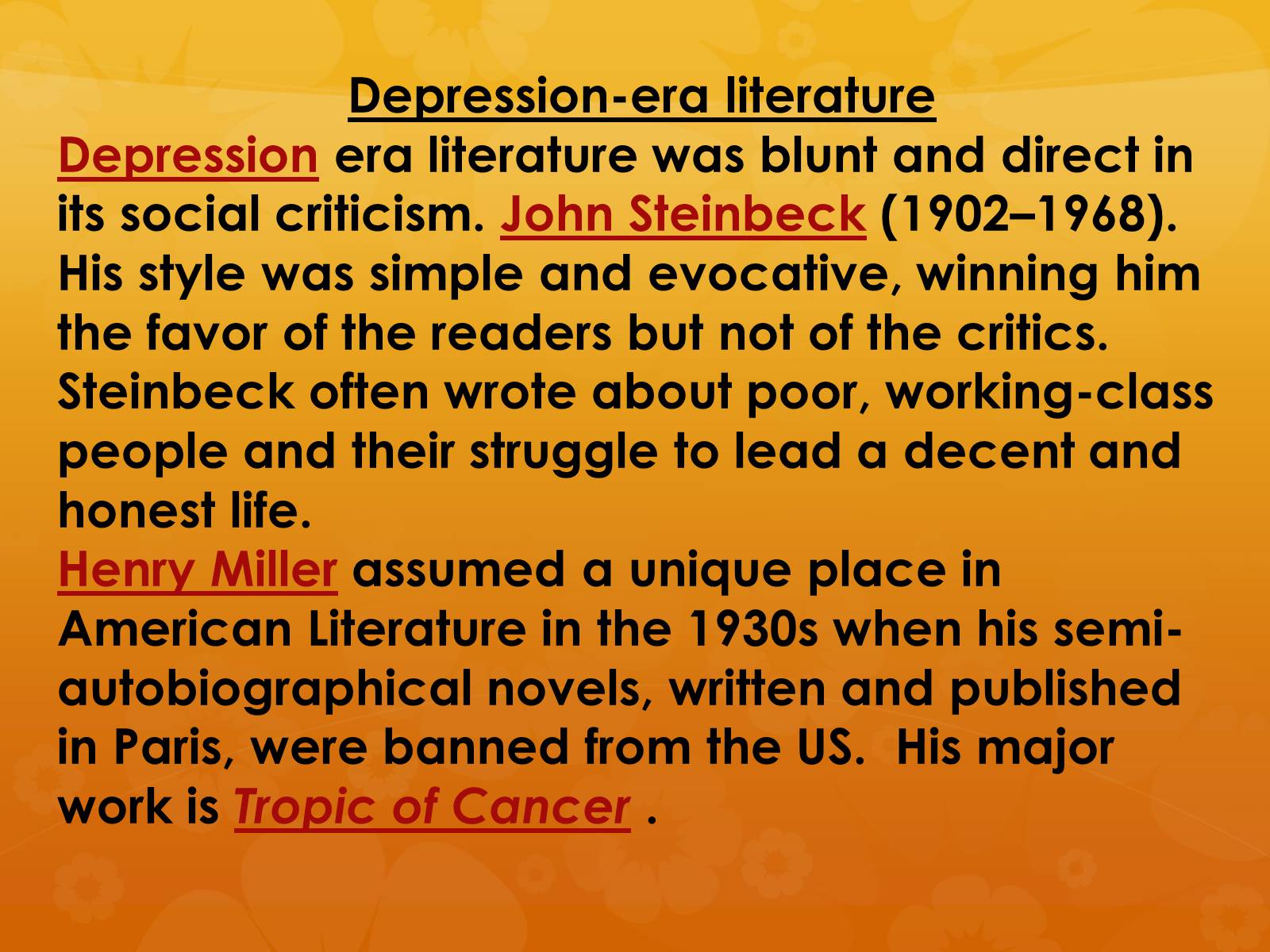 Презентація на тему «American Literature» - Слайд #3