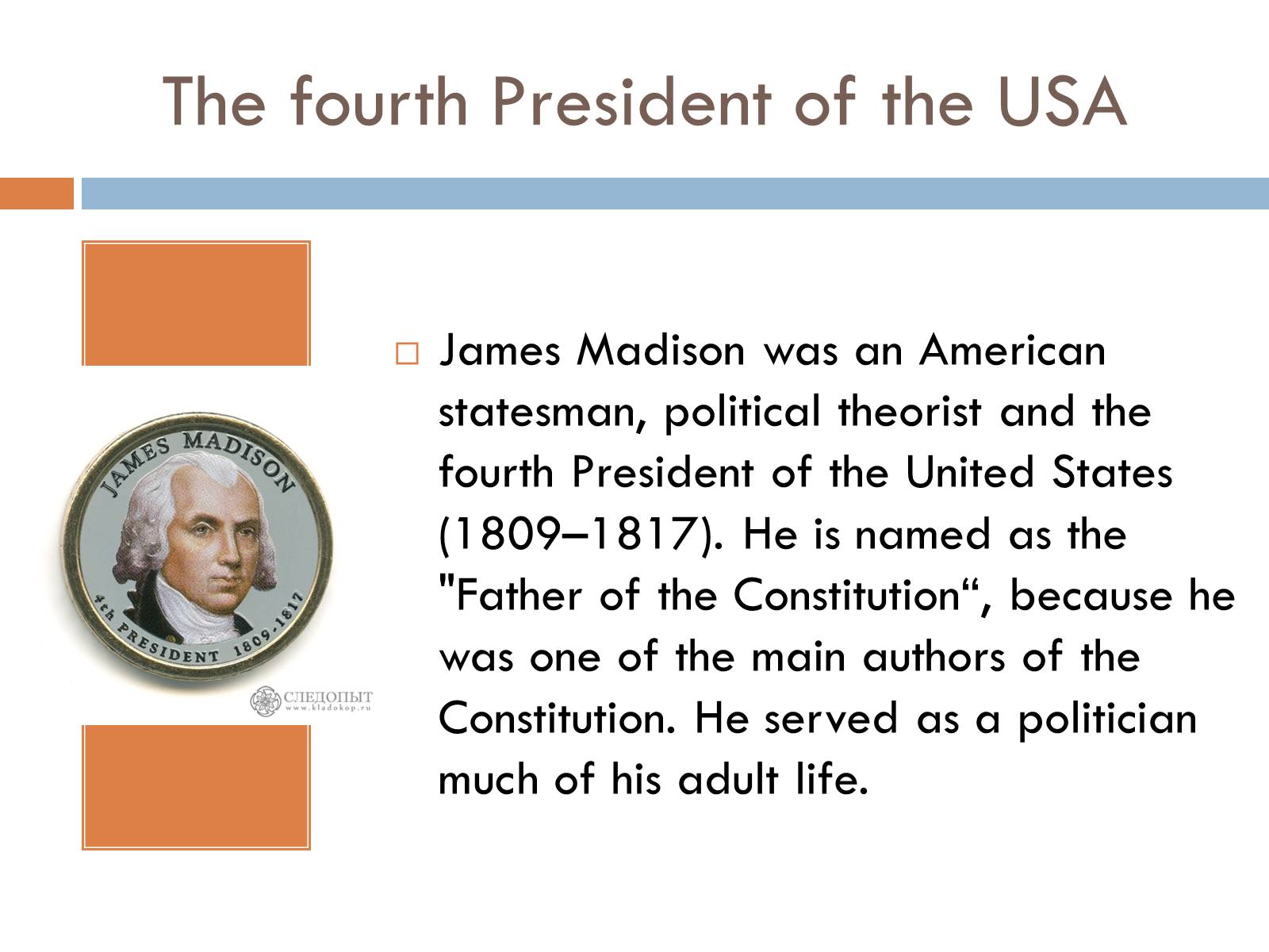 Презентація на тему «James Madison» - Слайд #2