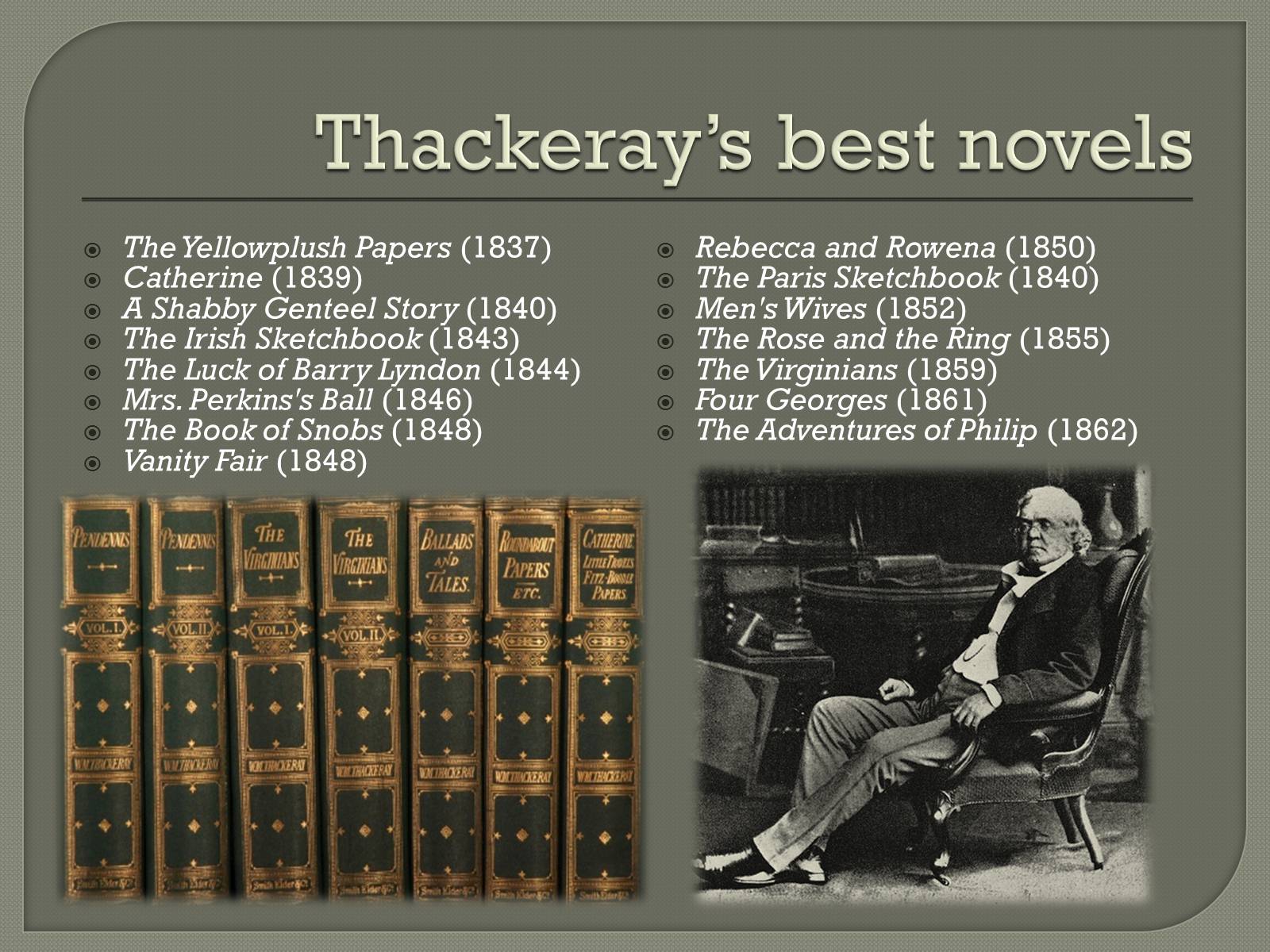 Презентація на тему «William Makepeace Thackeray» (варіант 2) - Слайд #4