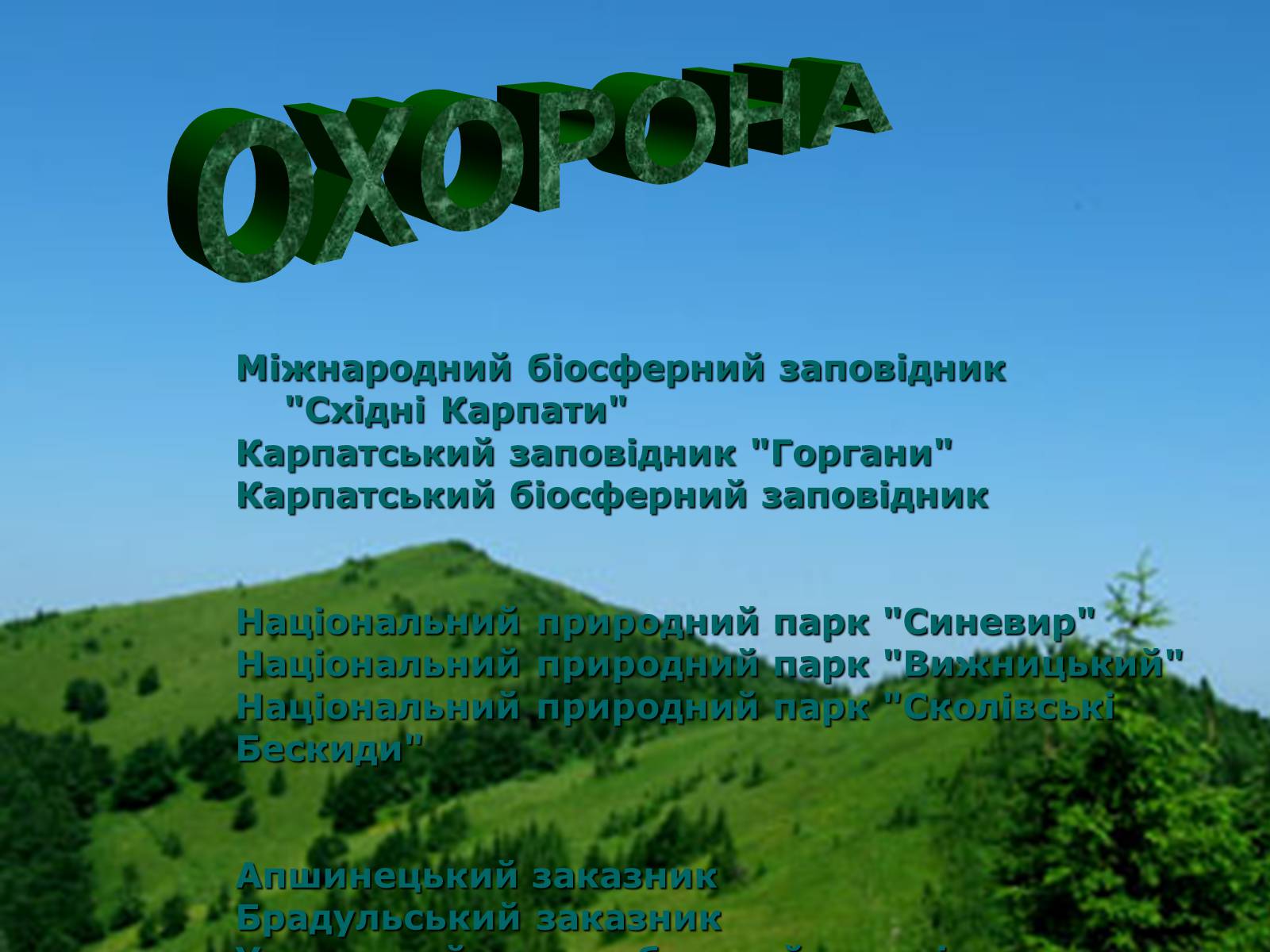 Презентація на тему «Українські Карпати» (варіант 1) - Слайд #30