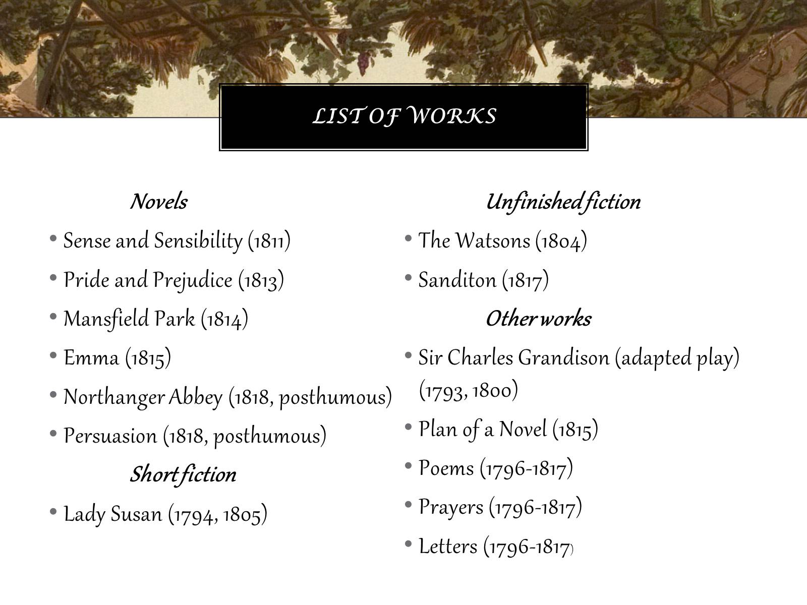 Презентація на тему «Jane Austen» (варіант 1) - Слайд #8