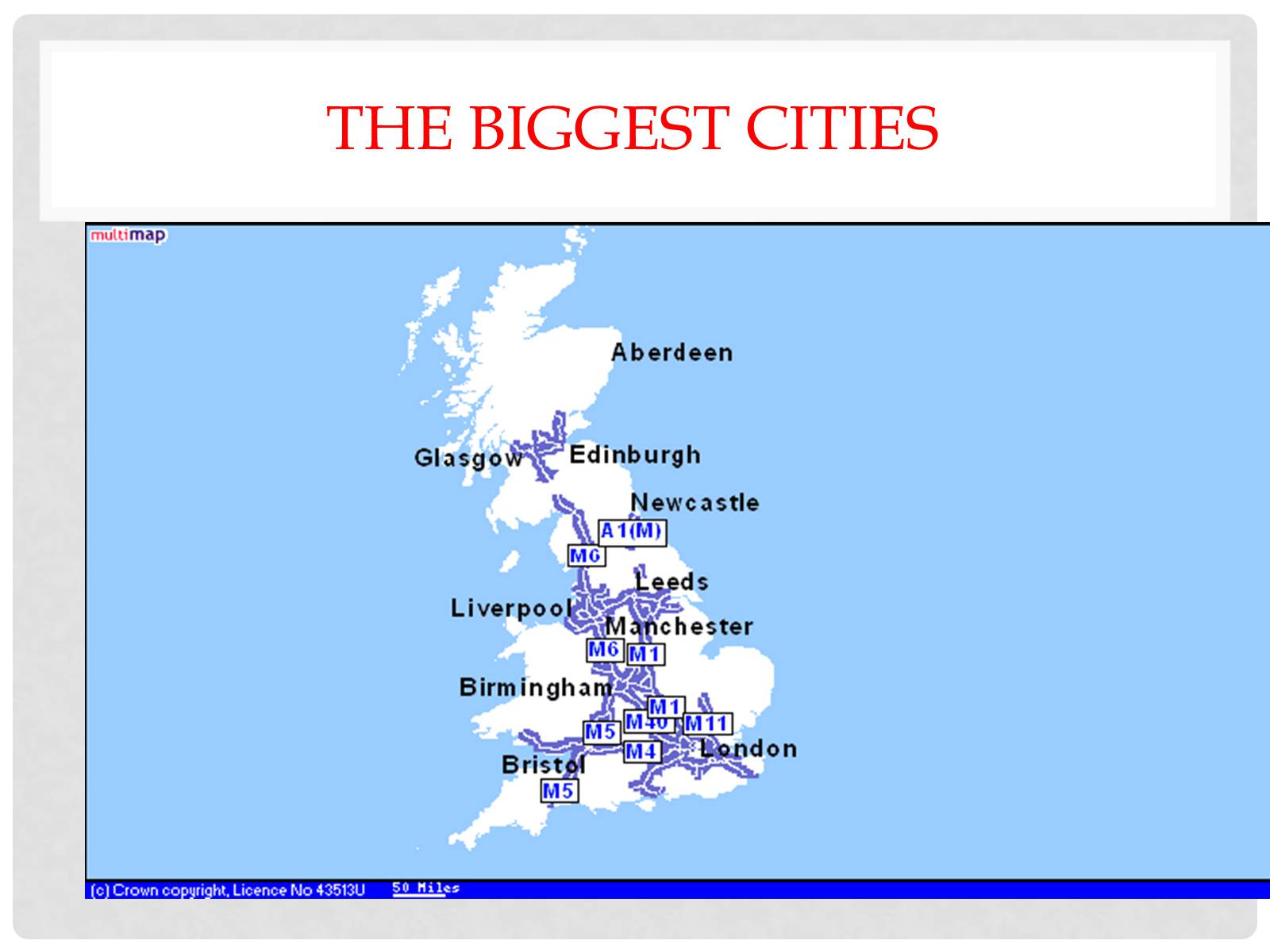 Презентація на тему The biggest cities of Great Britain — презентації з