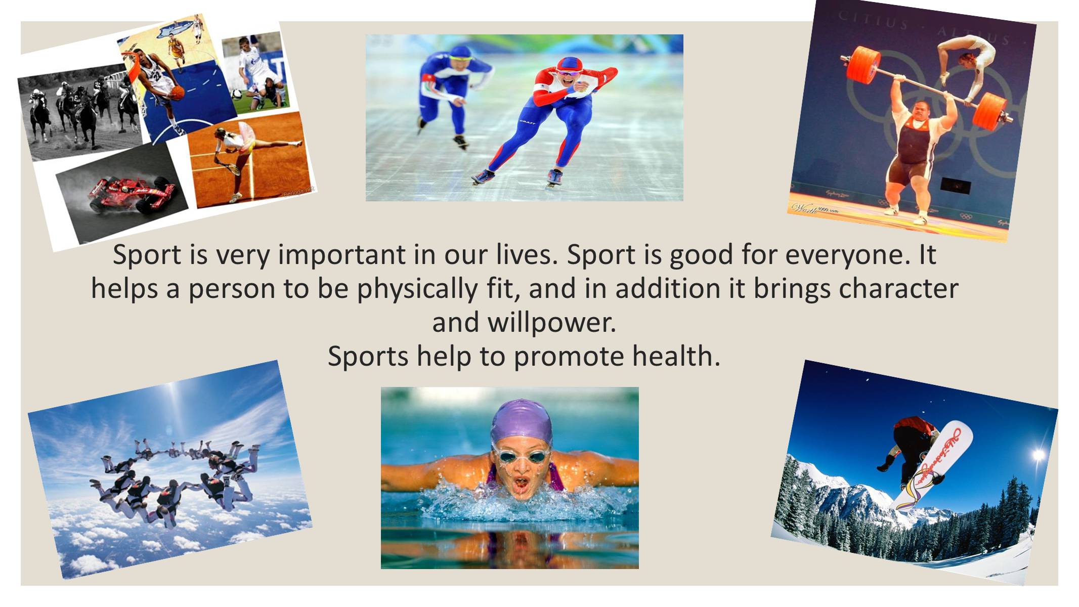 Very important. Презентация на тему Sport in my Life. Sports in my Life презентация. Sports in our Life презентация. Проект по английскому на тему спорт.