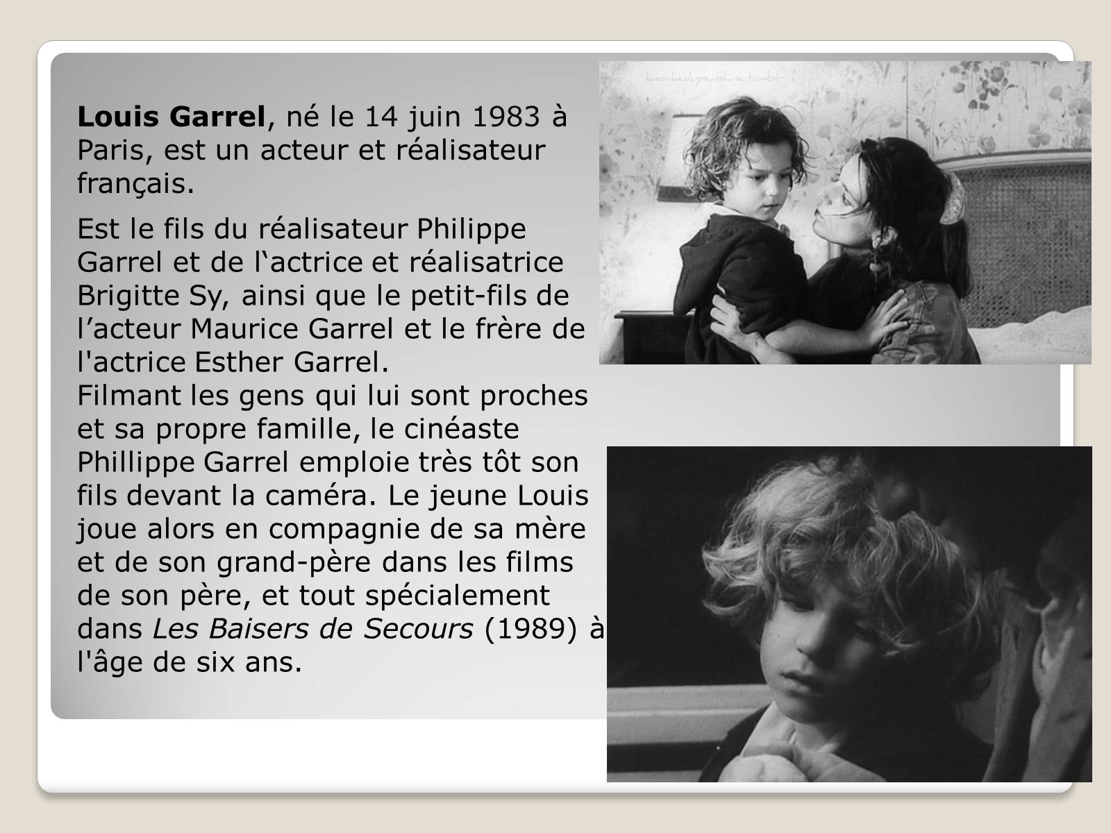 Презентація на тему «Louis Garrel» - Слайд #2