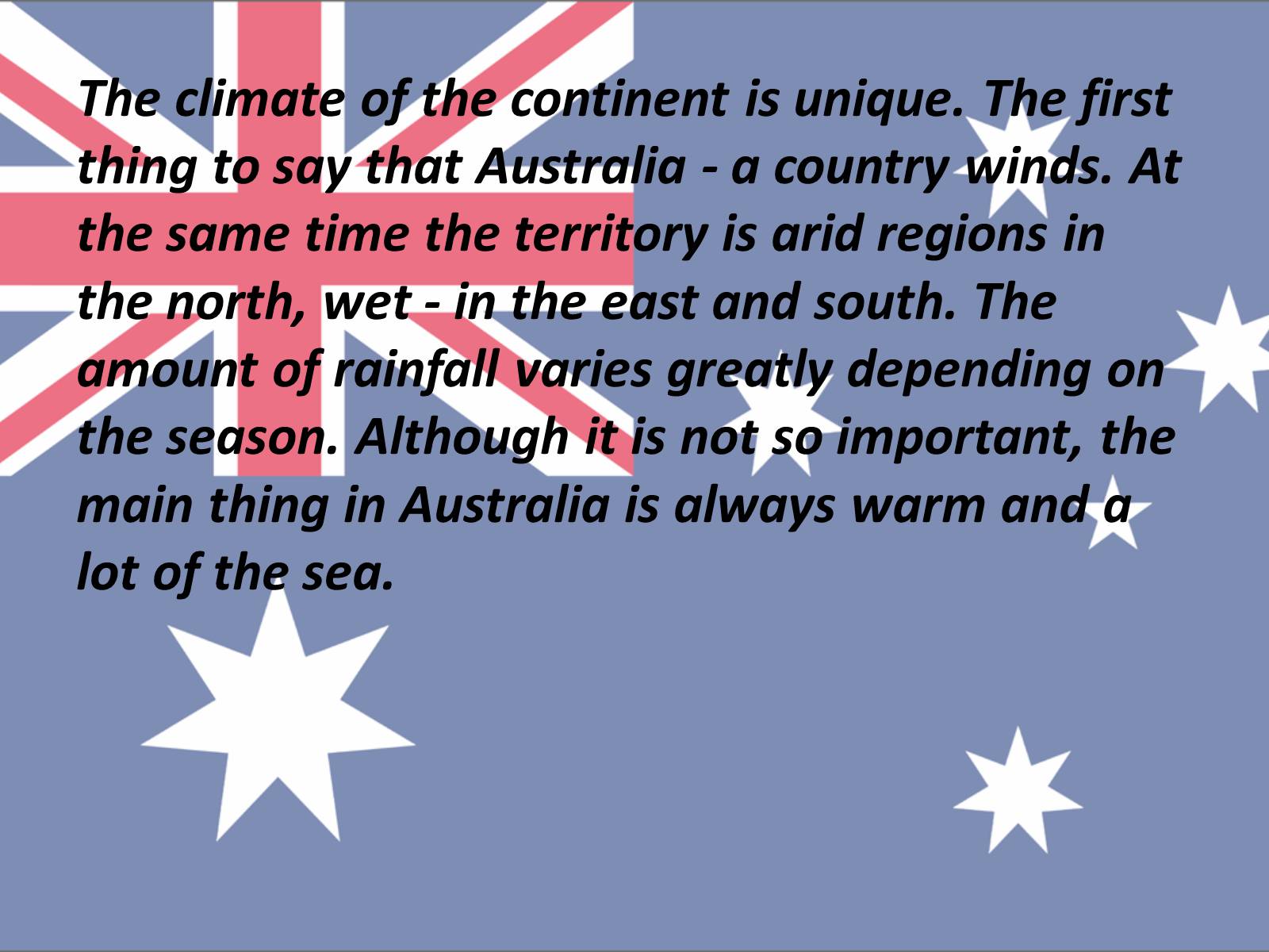 Презентація на тему «Location and climate of Australia» - Слайд #5