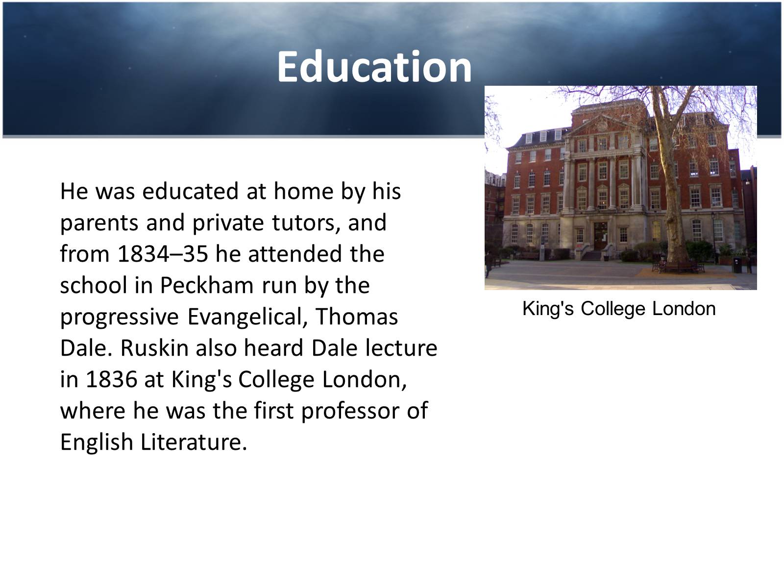 Презентація на тему «John Ruskin» - Слайд #3