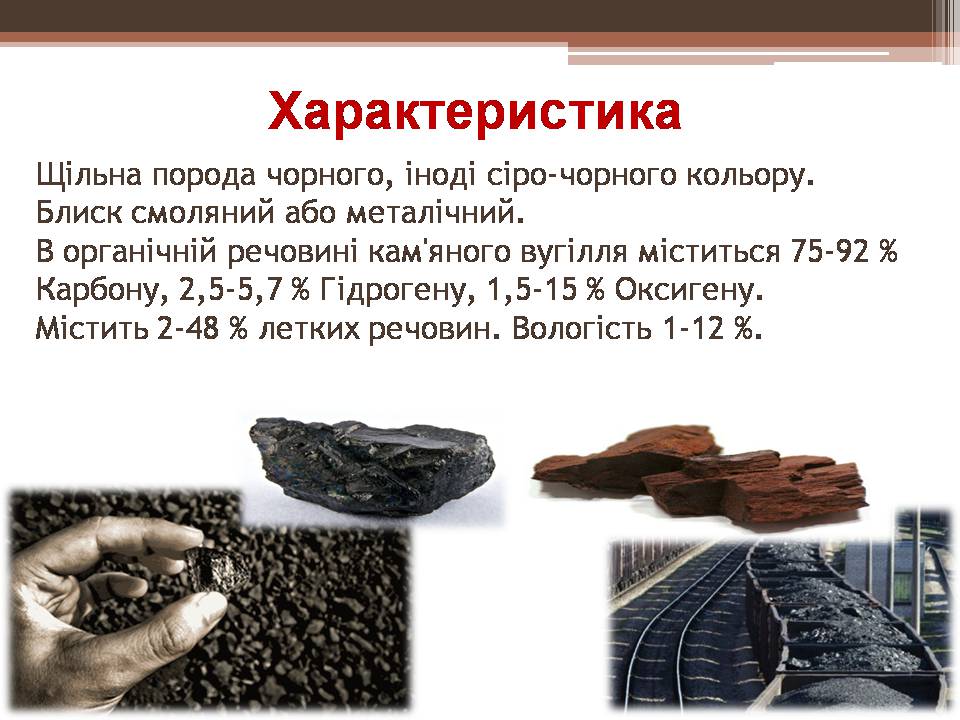 Презентація на тему «Кам’яне вугілля і продукти його переробки» - Слайд #3