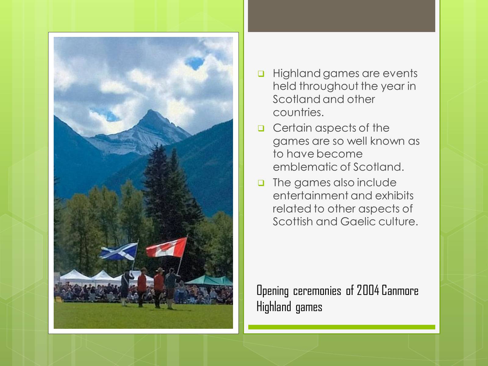 Презентація на тему «Highland games» - Слайд #3