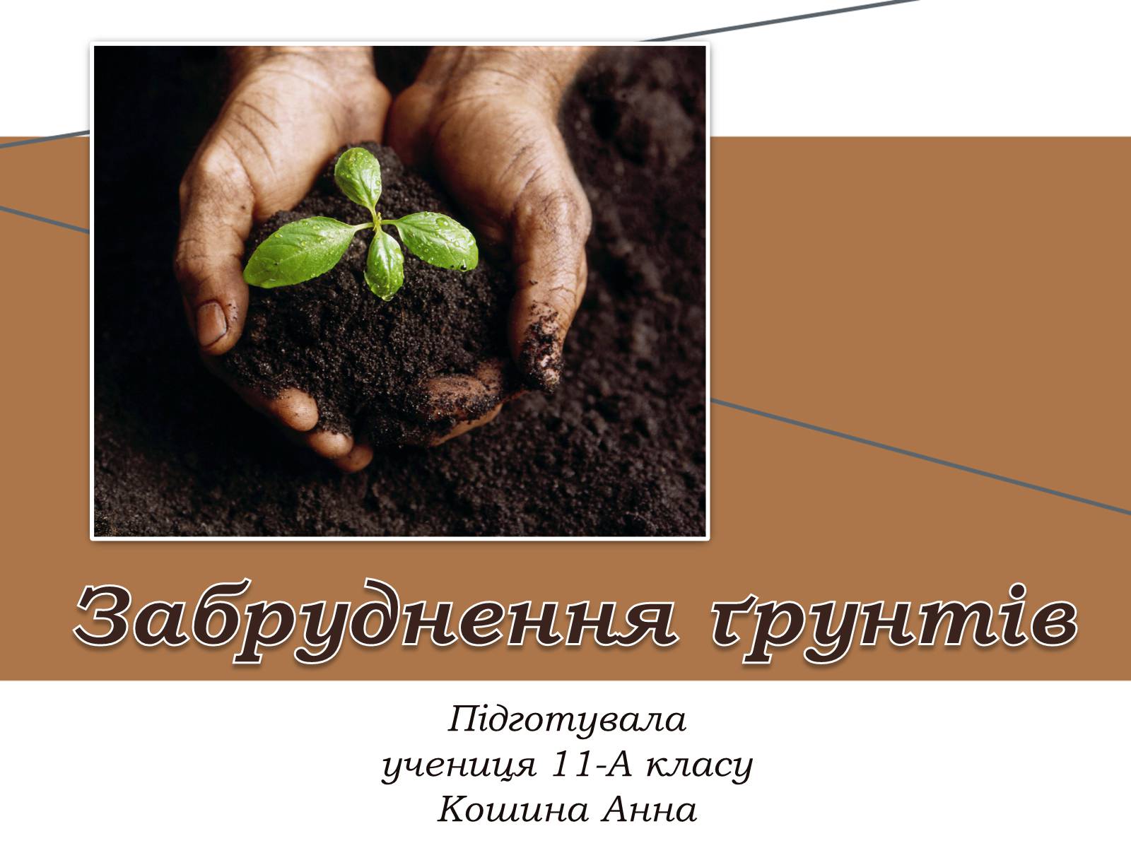 Презентація на тему «Забруднення ґрунтів» (варіант 1)