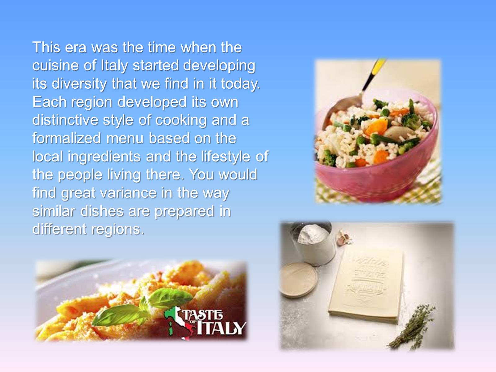 Презентація на тему «History of Italian Food» - Слайд #4