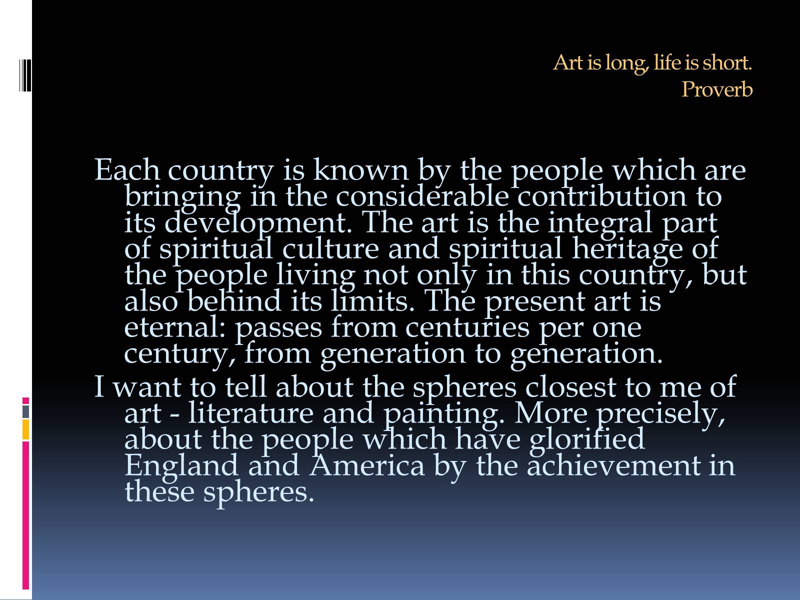 Презентація на тему «Artists and writers of Great Britain and America» - Слайд #2