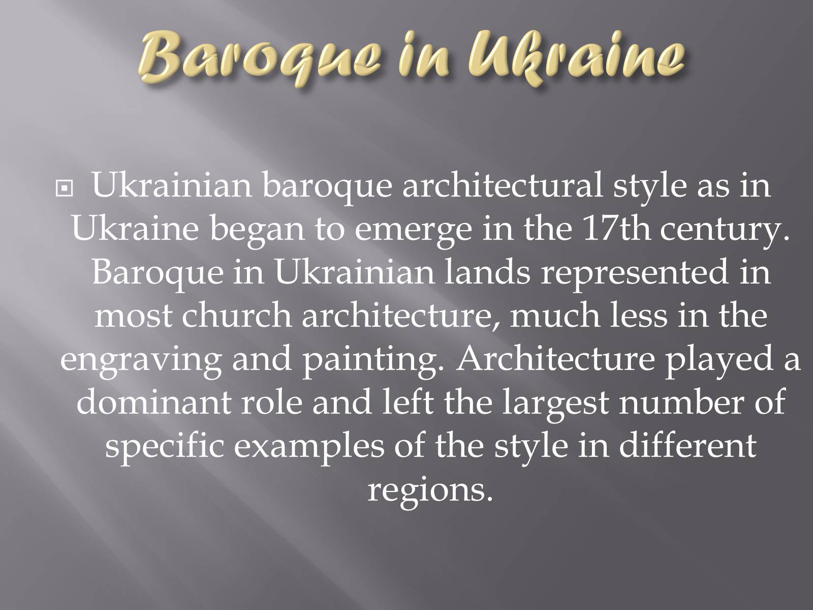 Презентація на тему «Baroque in the world and in Ukraine» - Слайд #8