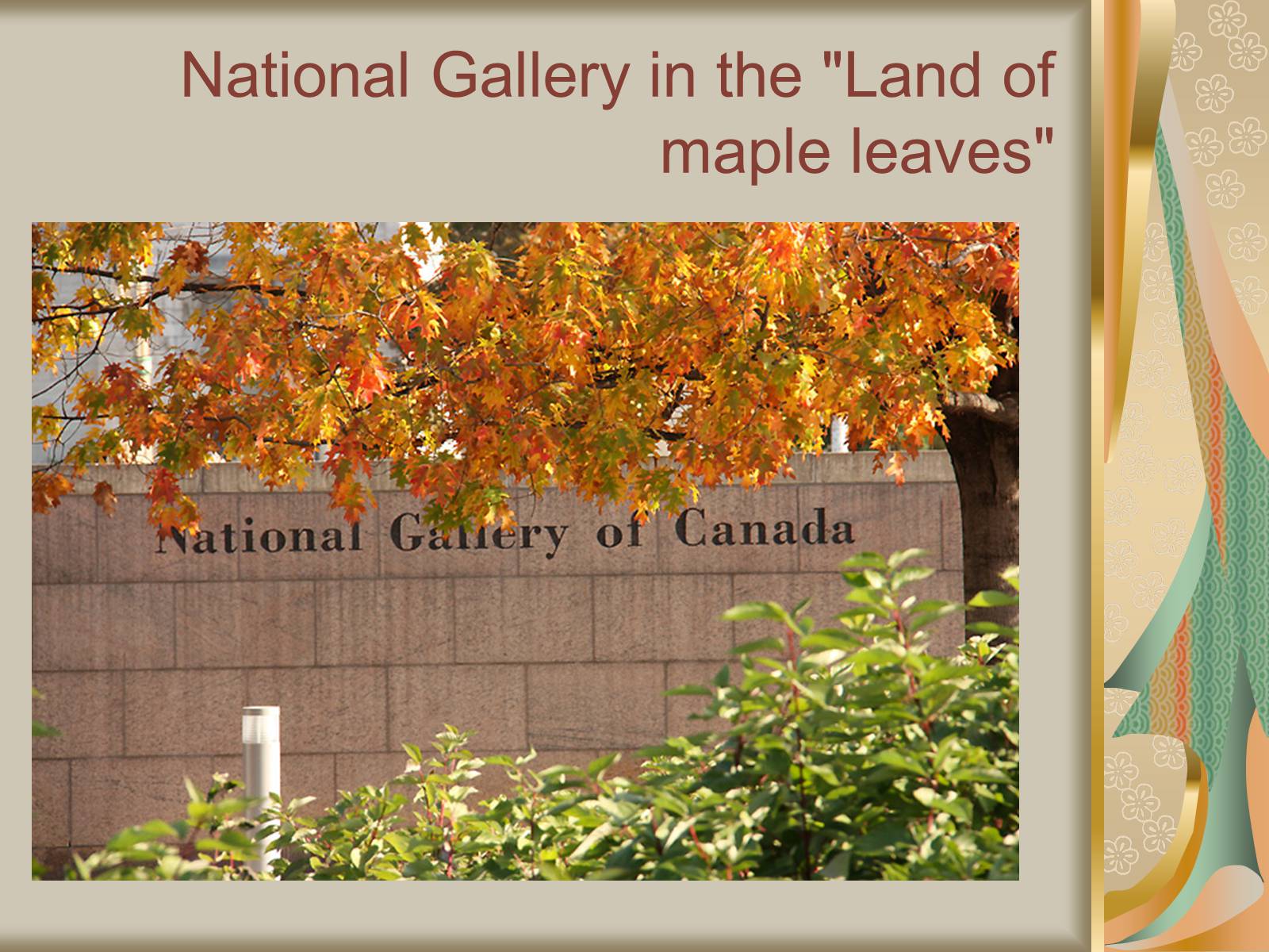 Презентація на тему «The National Gallery of Canada» - Слайд #3