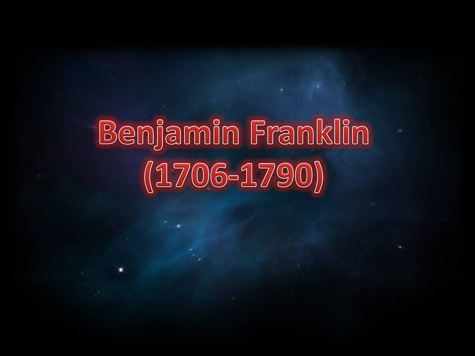 Презентація на тему «Benjamin Franklin» (варіант 5) - Слайд #1